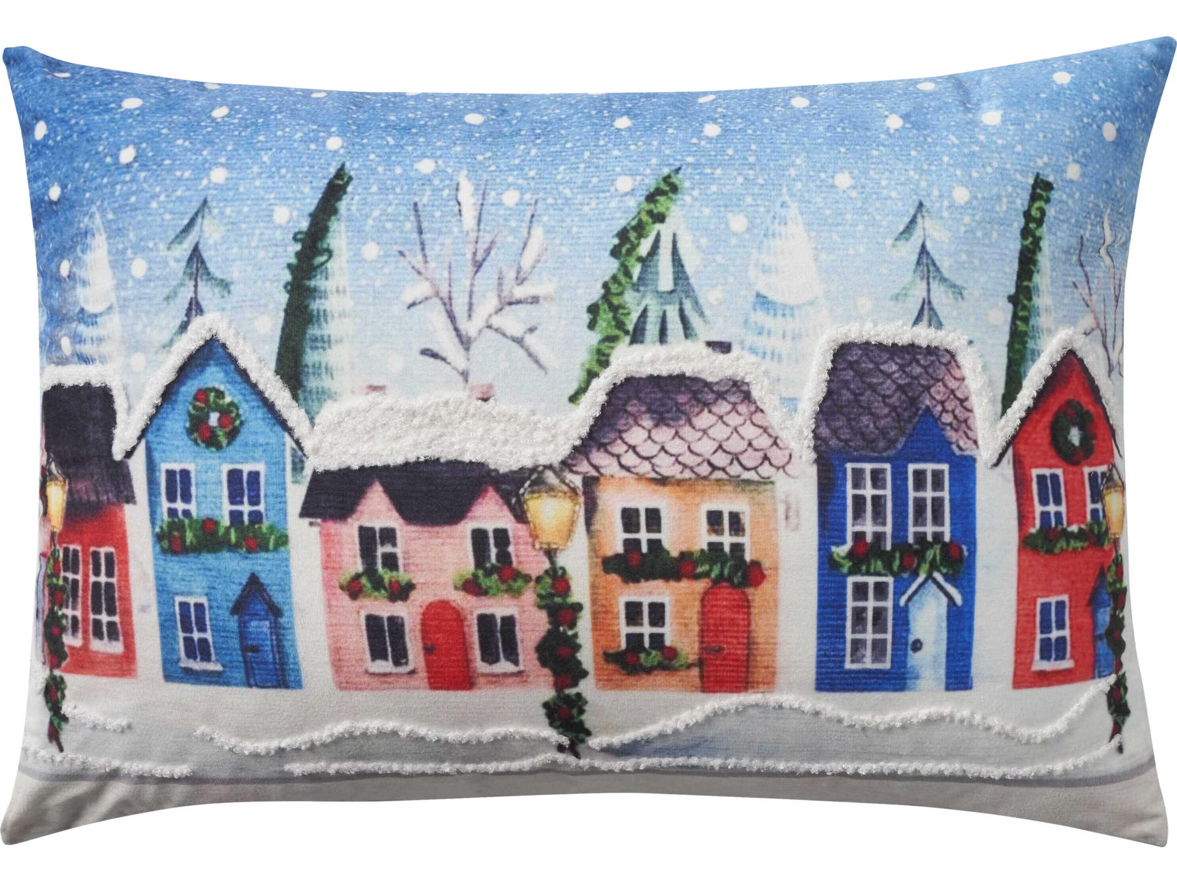 Nourison Holiday Pillows Multicolor 14" x 22" Love Crab Pillow