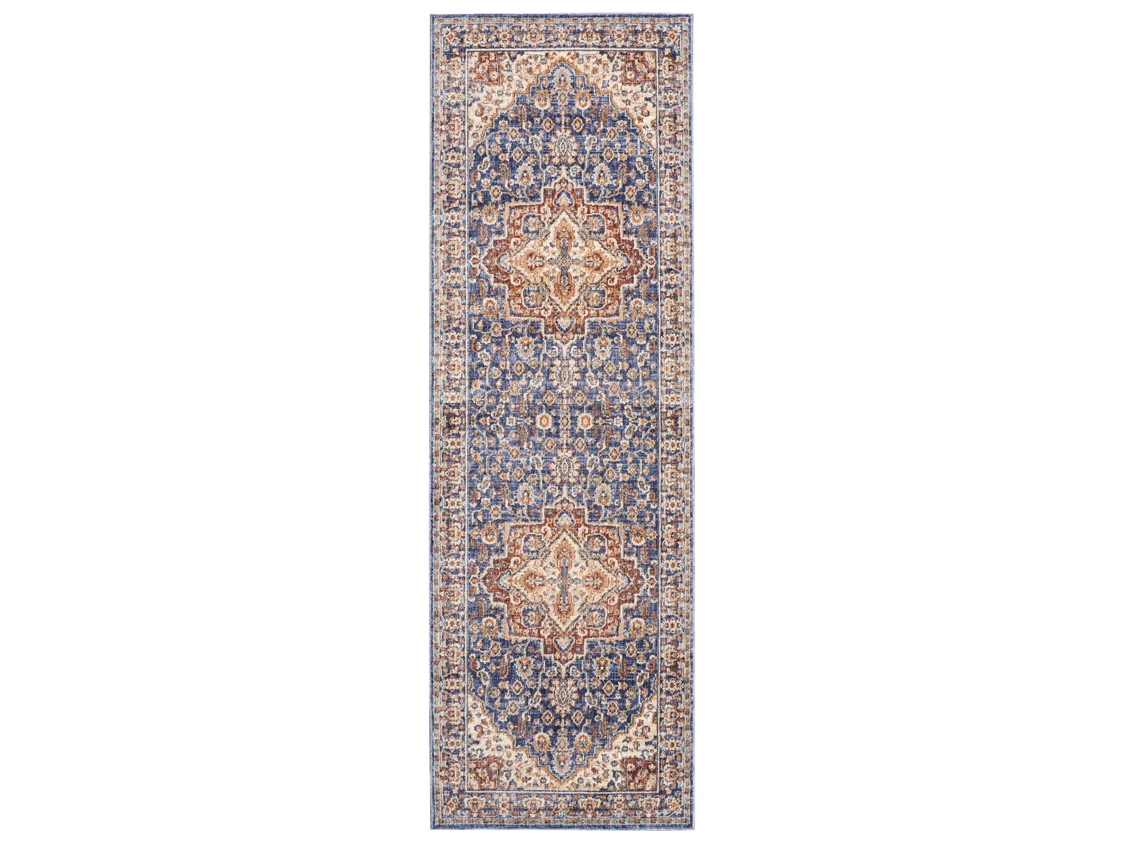 Nourison Lagos Bordered Runner Area Rug