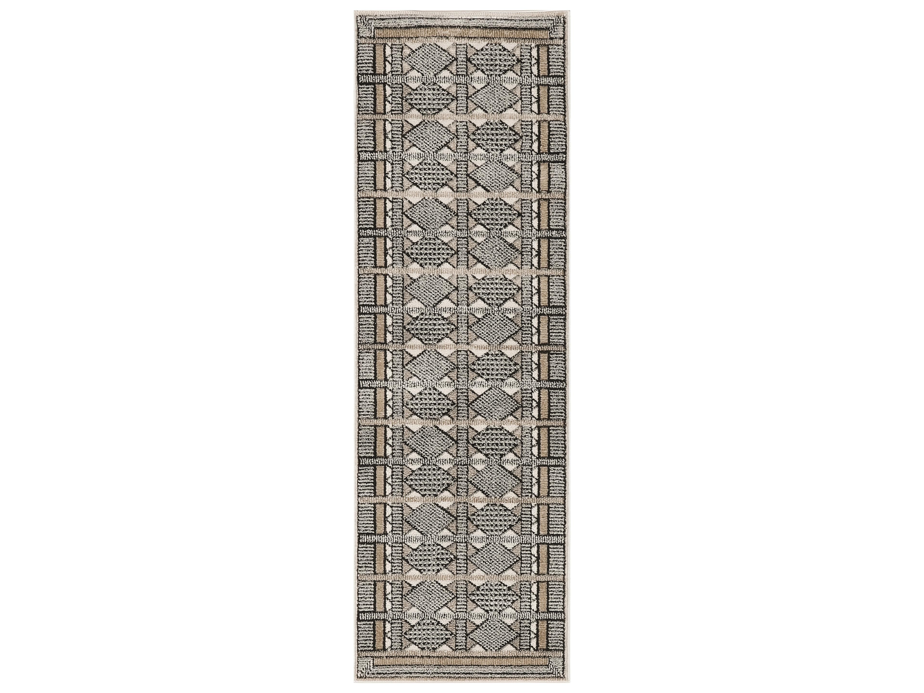 Nourison Nordic Geometric Runner Area Rug