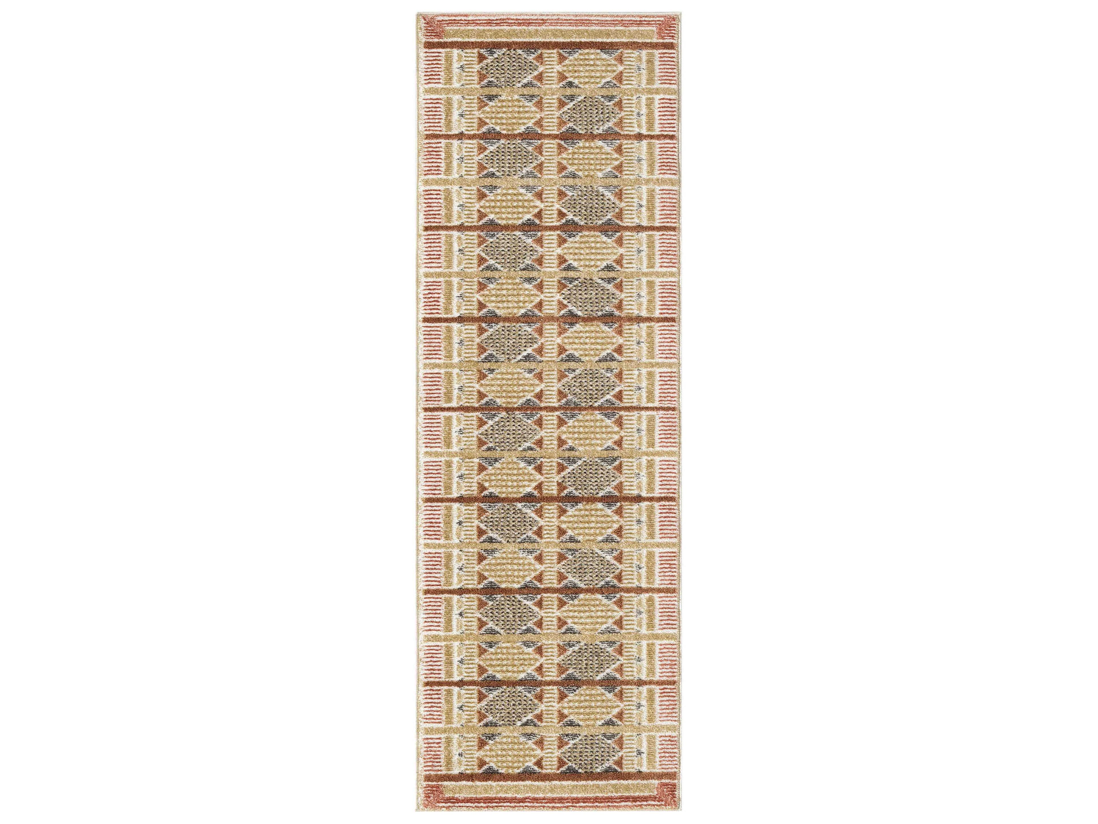Nourison Nordic Geometric Runner Area Rug