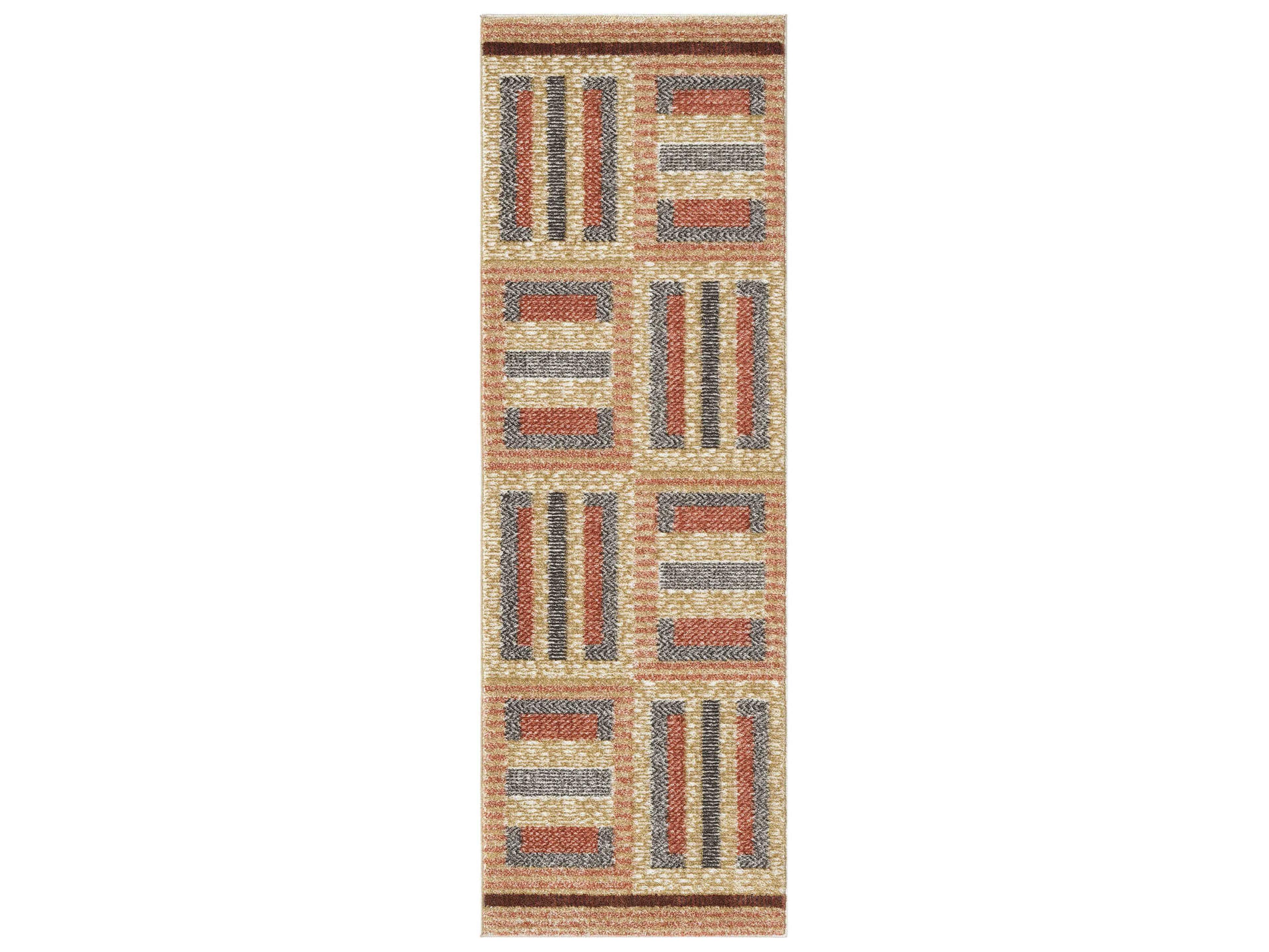 Nourison Nordic Geometric Runner Area Rug