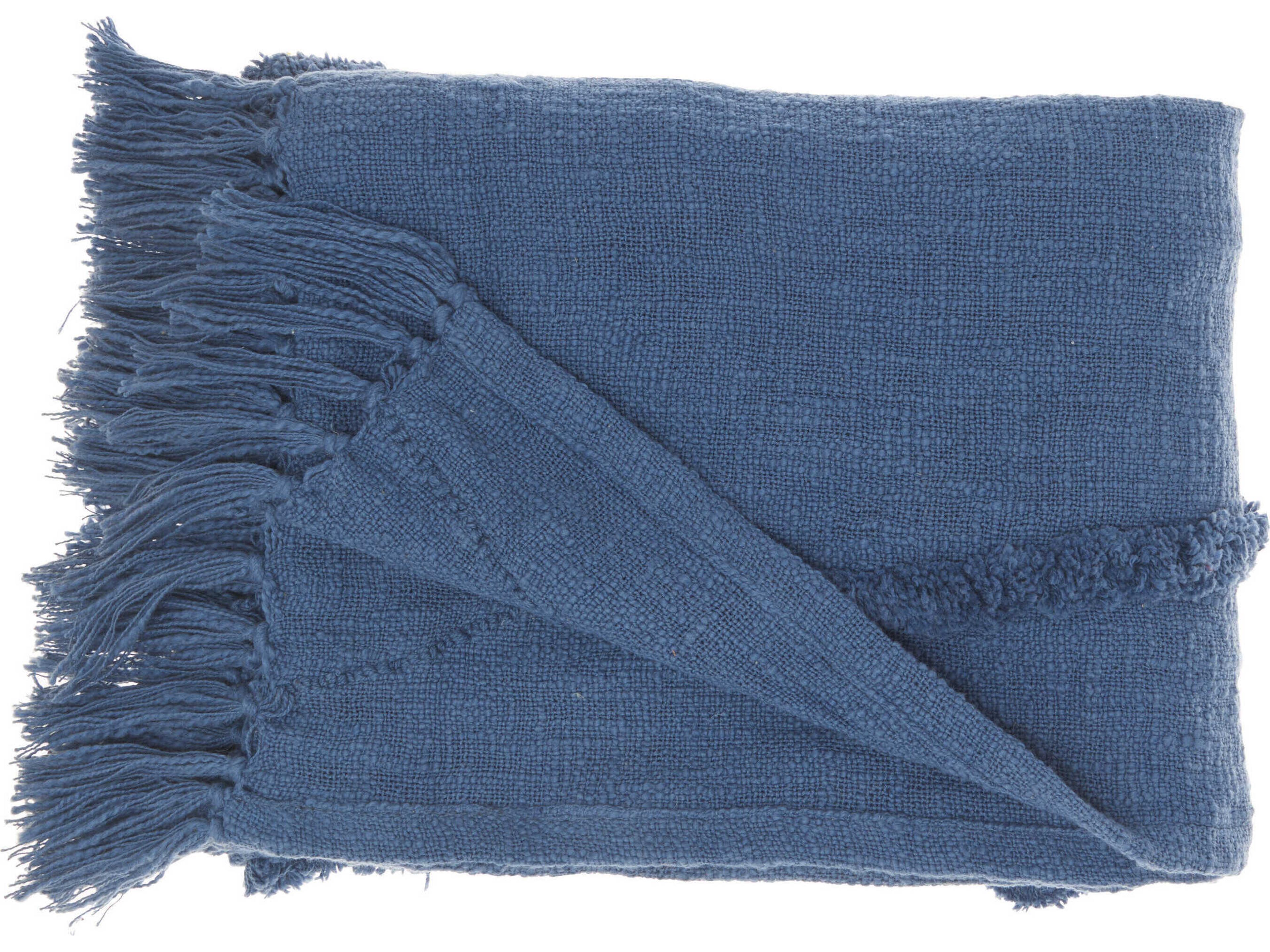 Nourison Life Styles Blue Throw Blanket