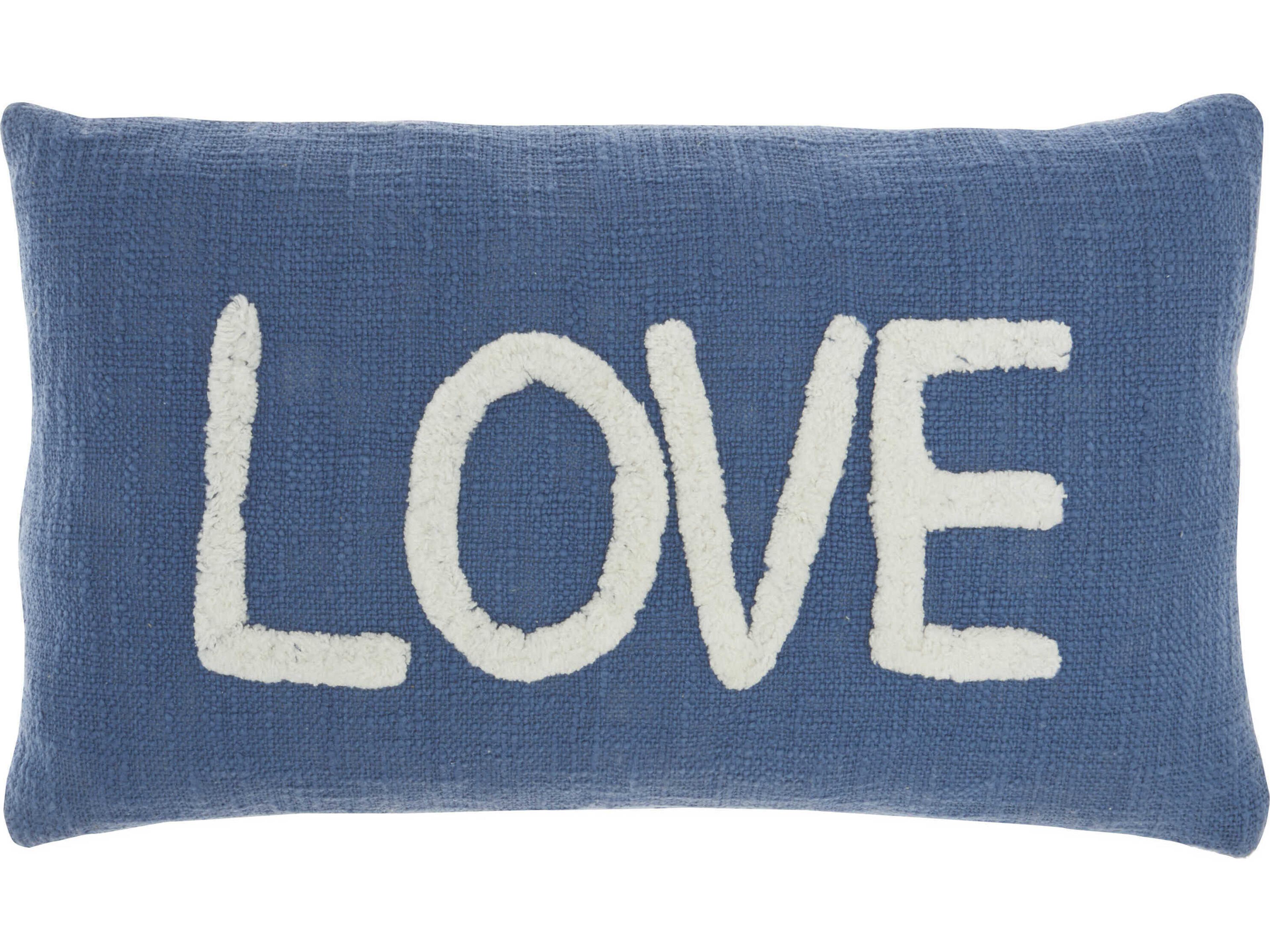Nourison Life Styles Blue 12" x 21" Pillow