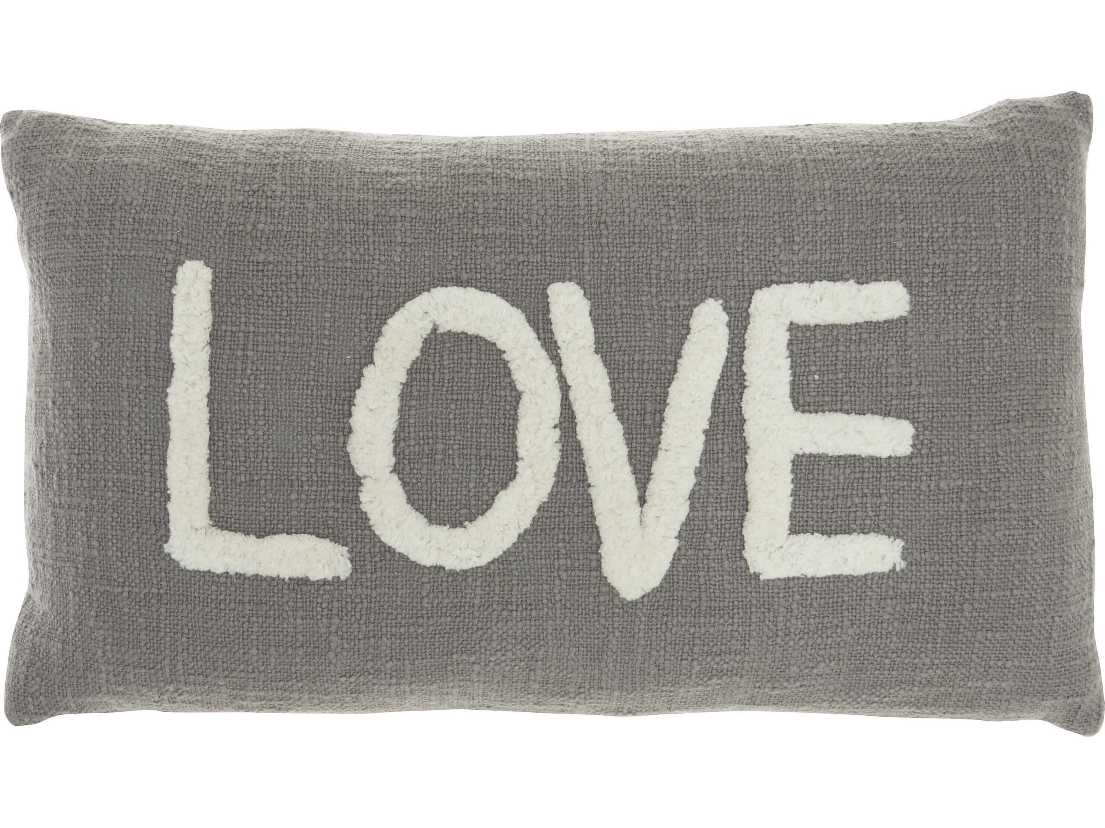 Nourison Life Styles Grey 12" x 21" Pillow