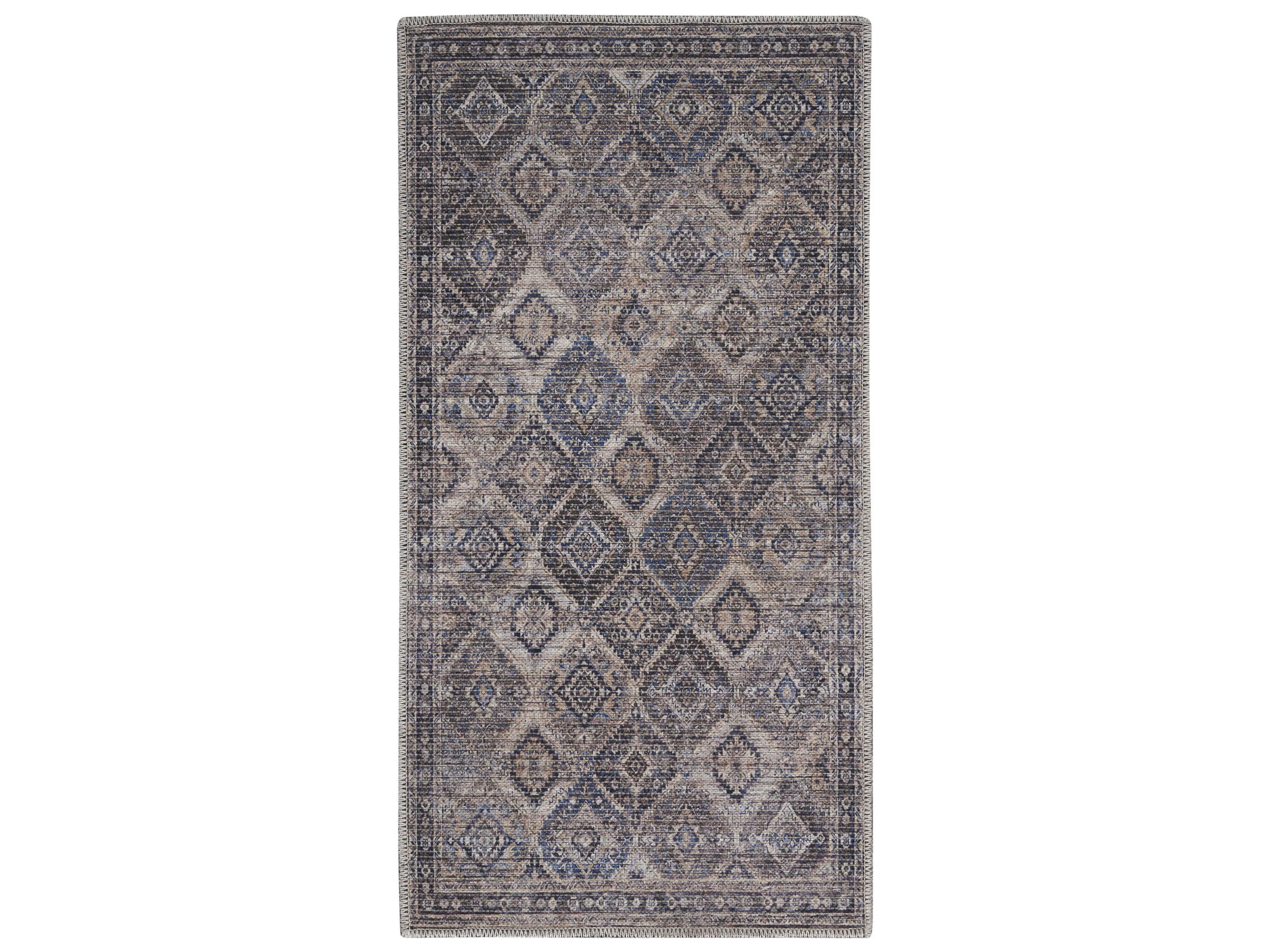 Nourison Nicole Curtis Machine Washable Series 1 Bordered Area Rug