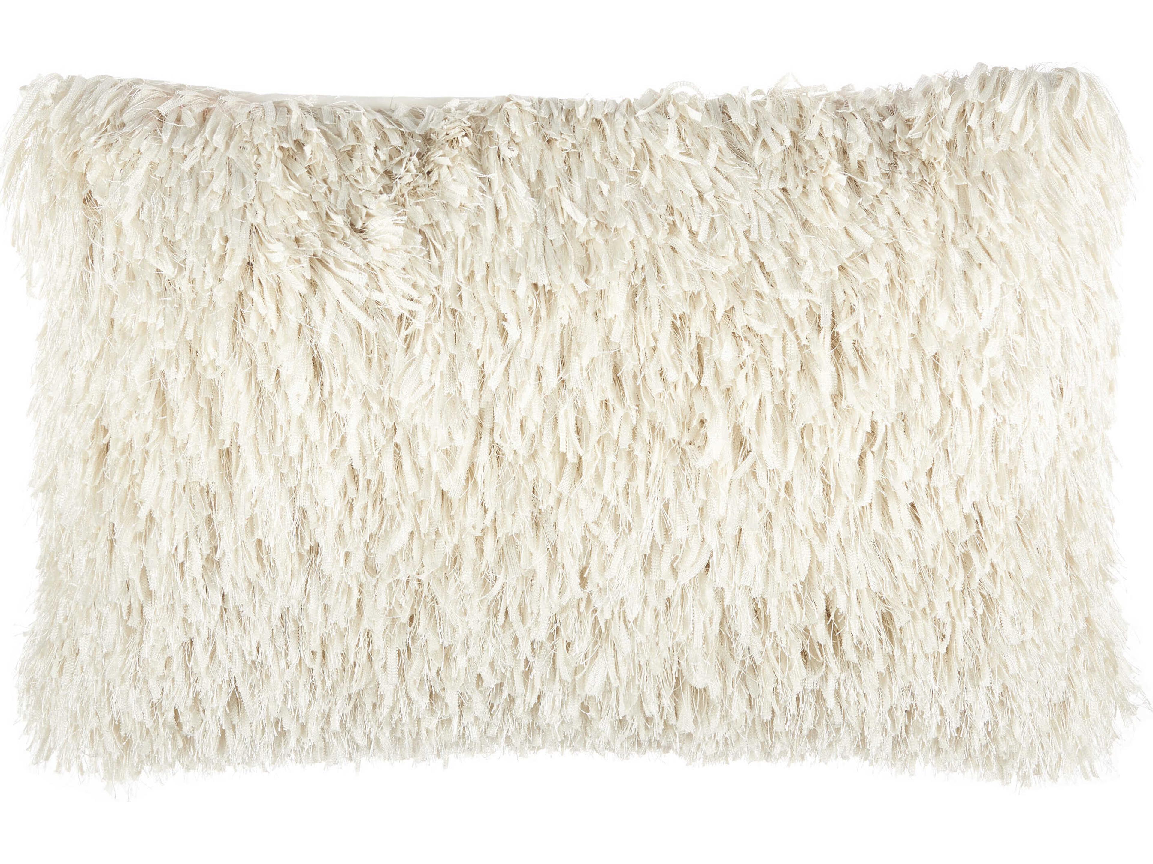 Nourison Shag Ivory Pillow