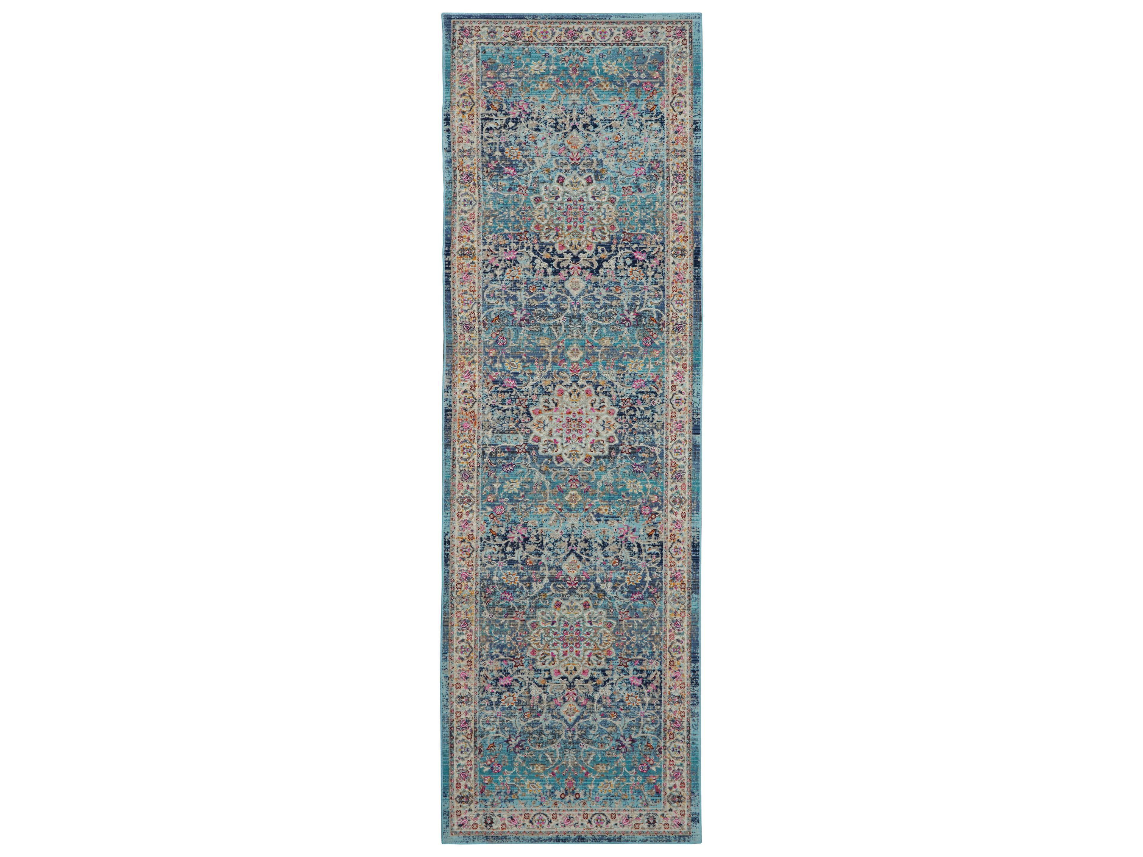 Nourison Vintage Kashan Bordered Runner Area Rug