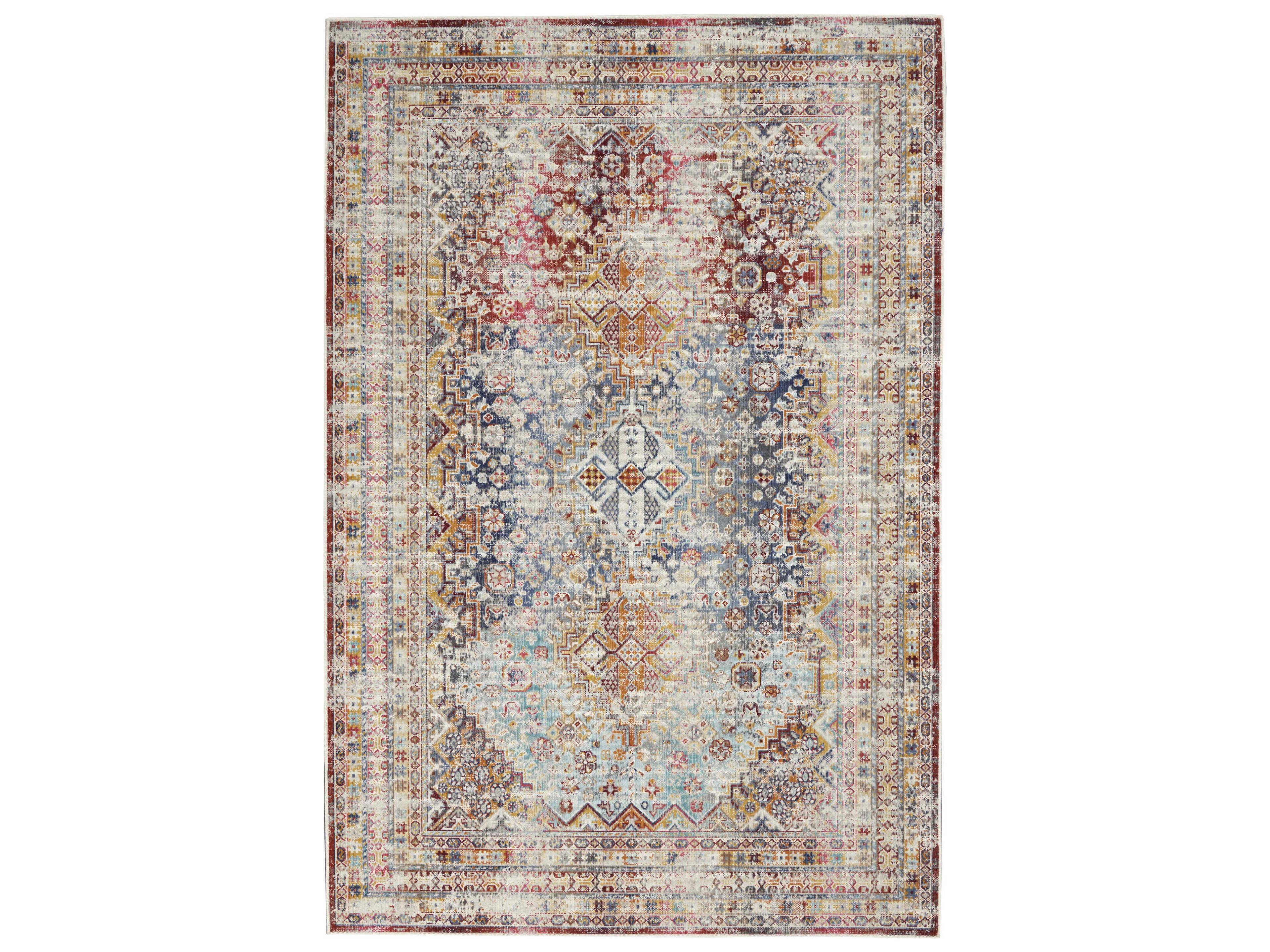 Nourison Vintage Kashan Bordered Area Rug