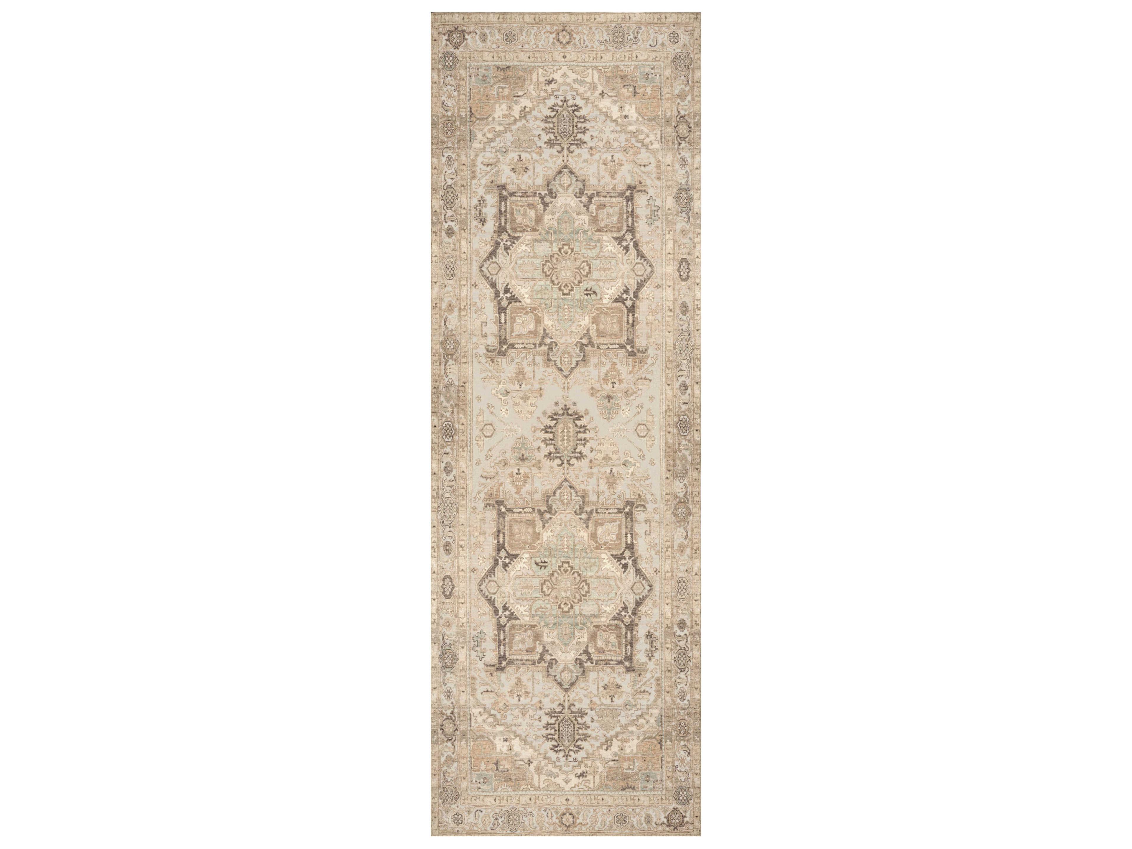 Nourison Vintage Washables Bordered Runner Area Rug