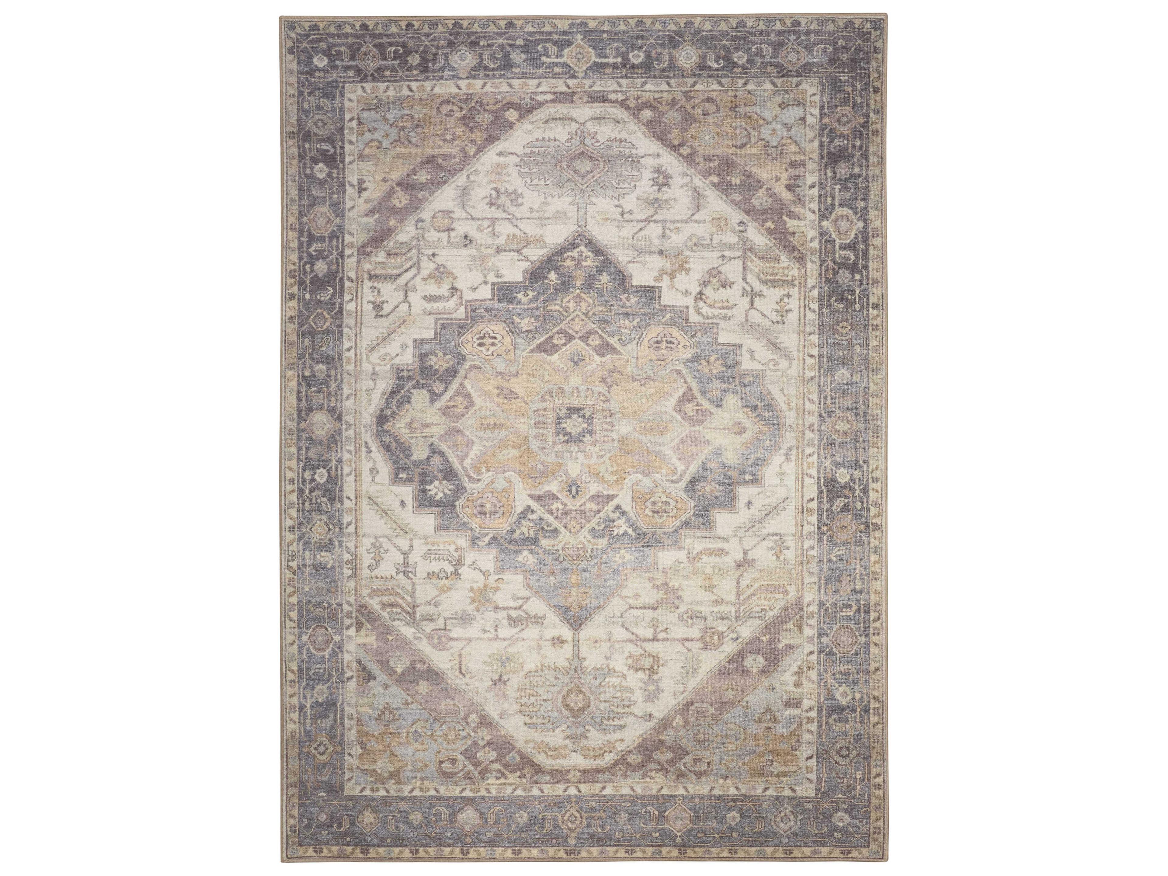 Nourison Vintage Washables Bordered Area Rug