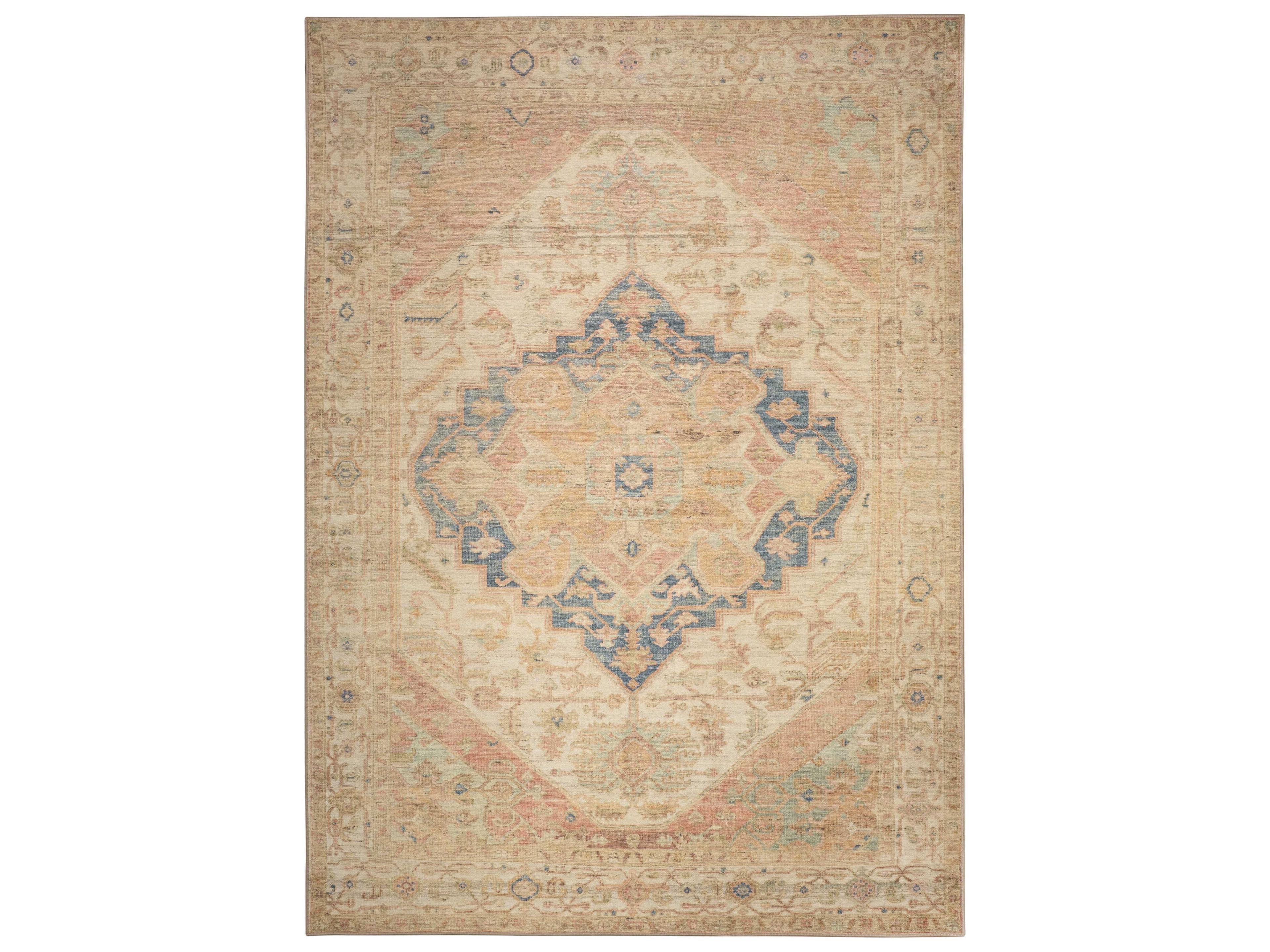 Nourison Vintage Washables Bordered Area Rug