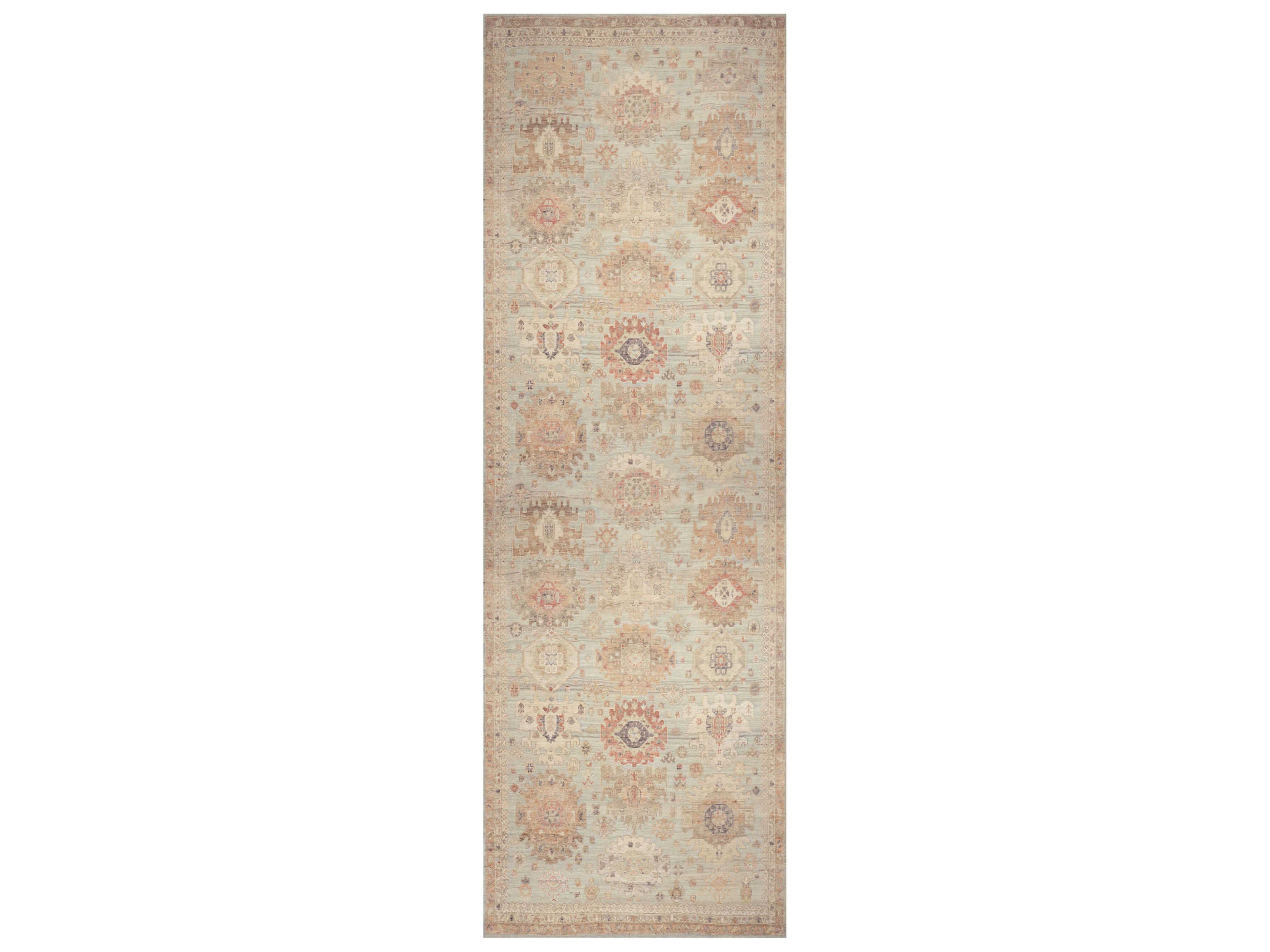 Nourison Vintage Washables Bordered Runner Area Rug