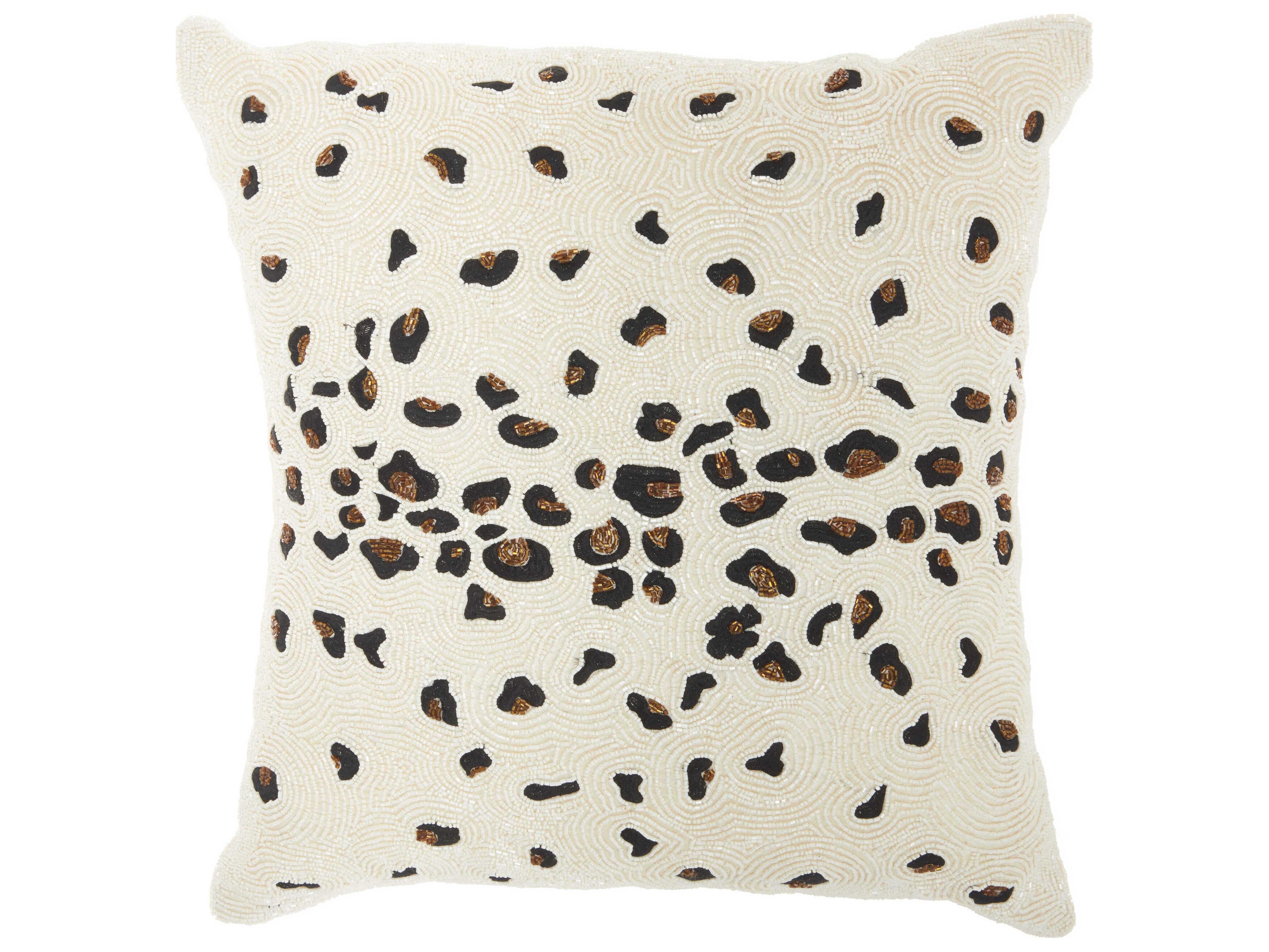 Nourison Luminescence Ivory 20" x 20" Pillow