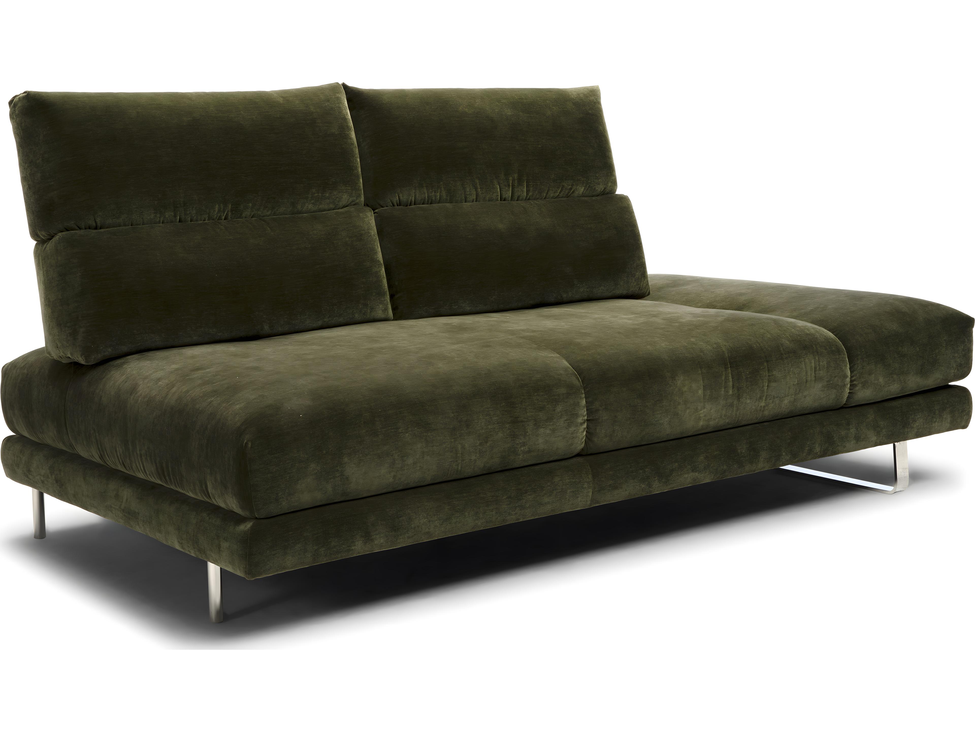 Natuzzi Editions Roma Right Arm Facing Loveseat and a Half with Adjustable Back
