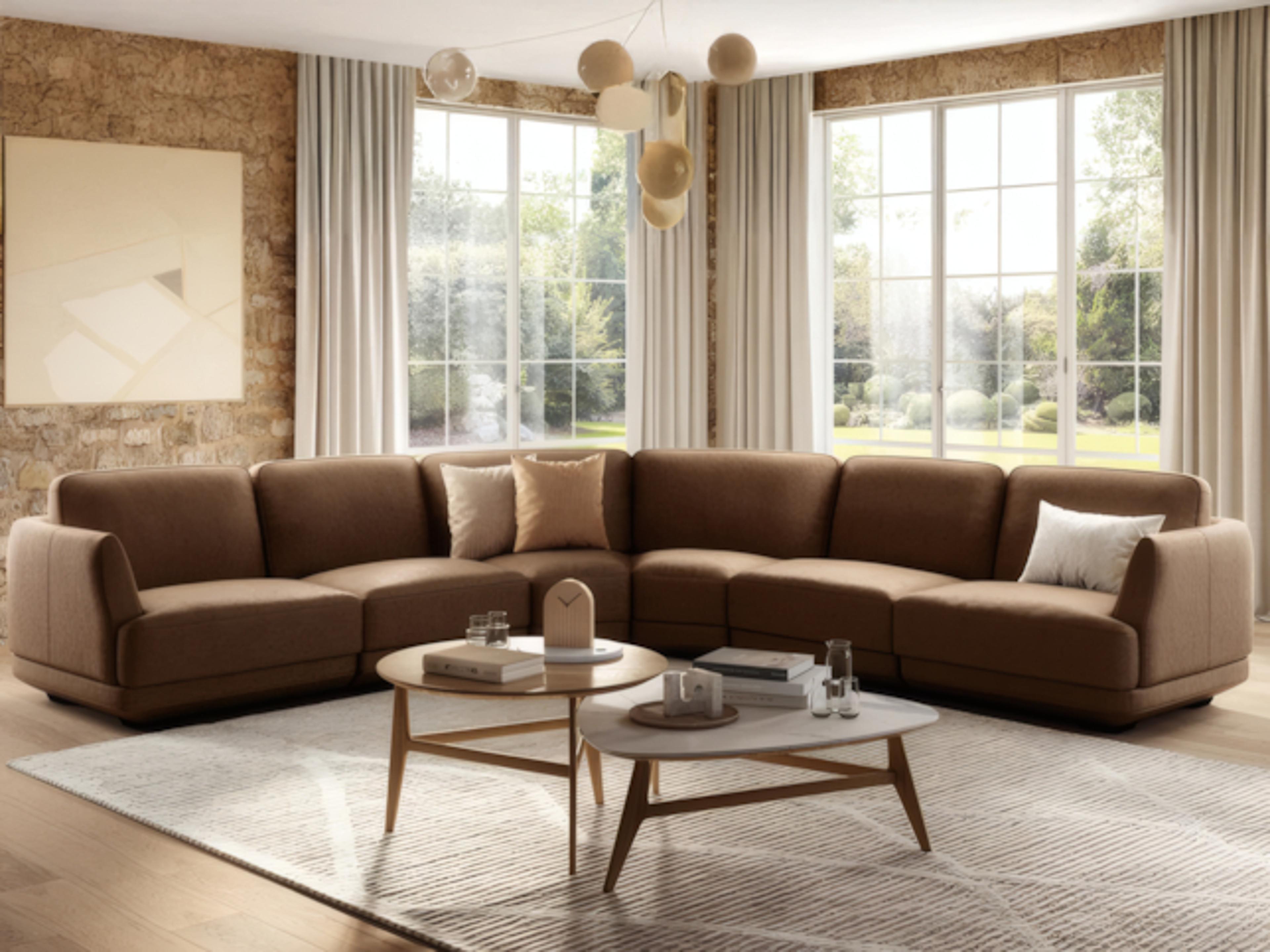 Natuzzi Editions Carter Leather Sectional Sofa