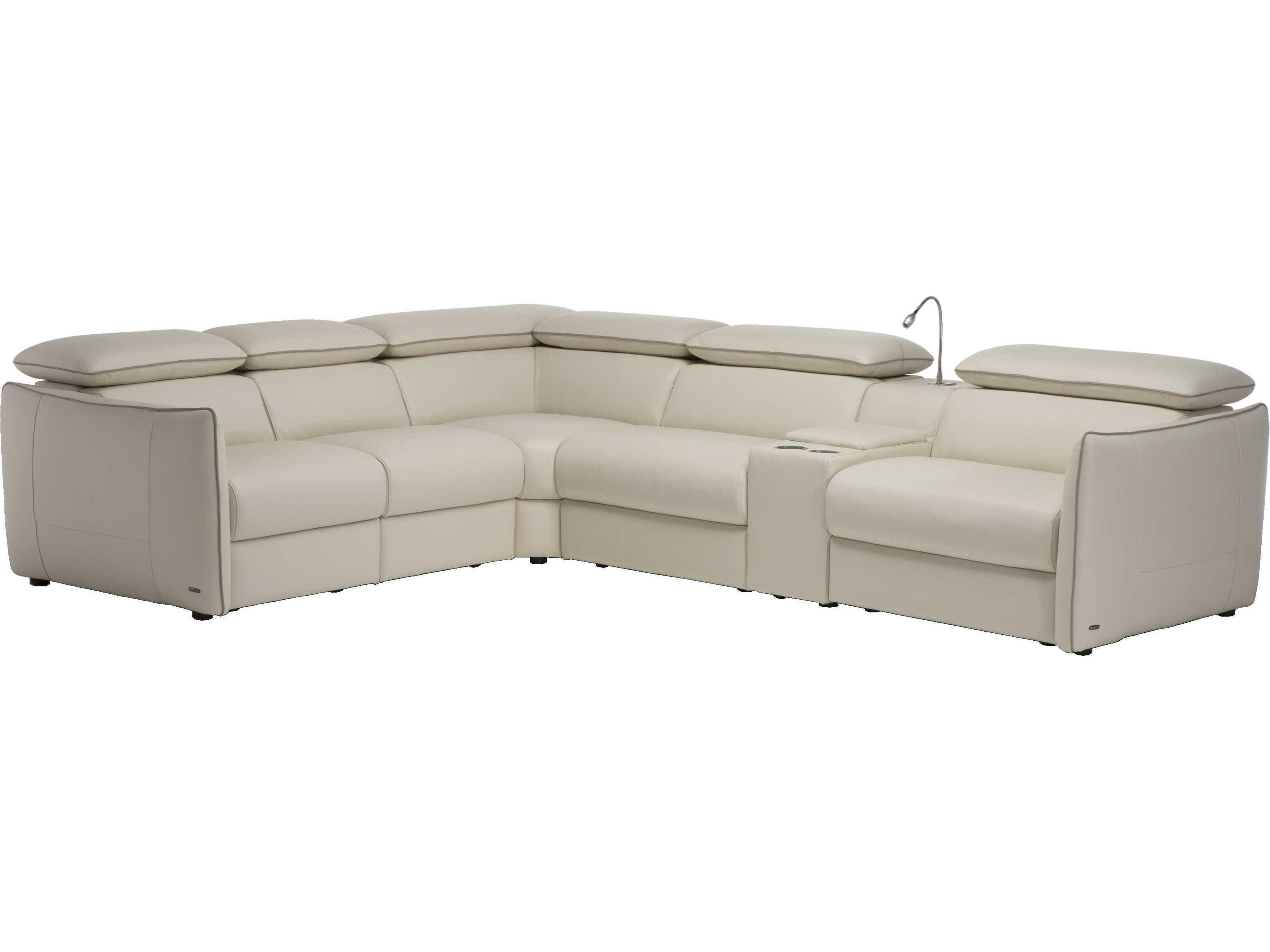 Natuzzi Editions Meraviglia Leather Sectional Sofa