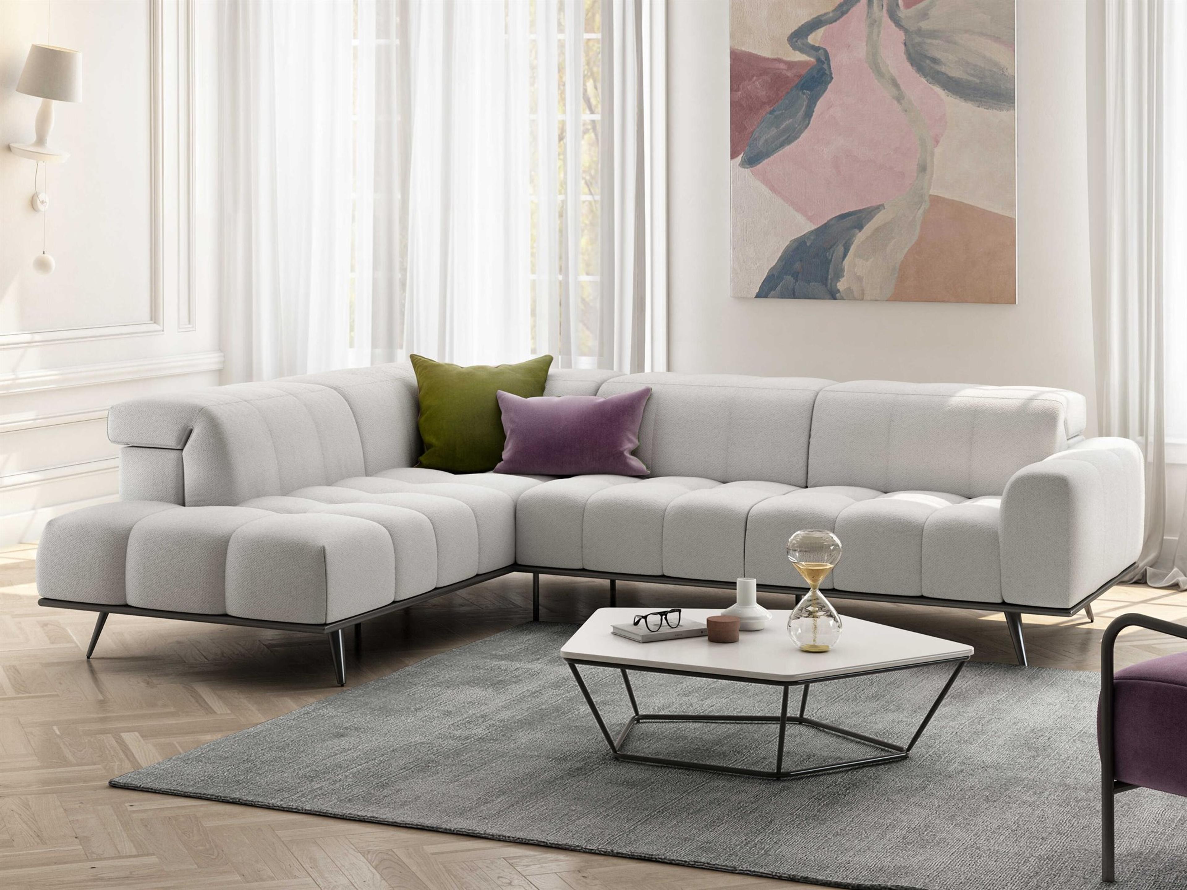 Natuzzi Editions Scacco Upholstered Sectional Sofa