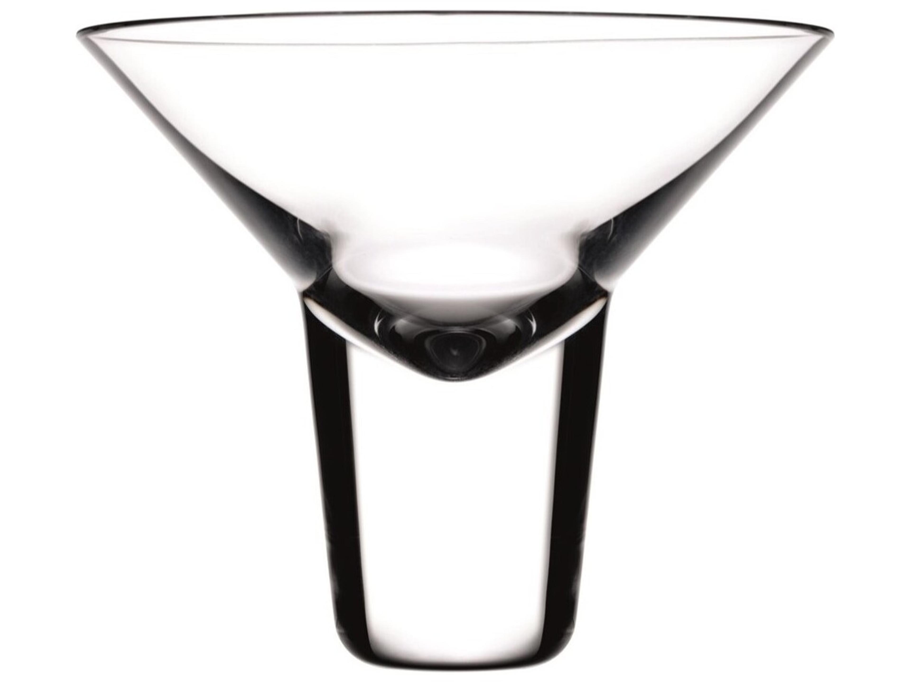 NUDE Gravity Clear Martini Cocktail Glass Set of 2