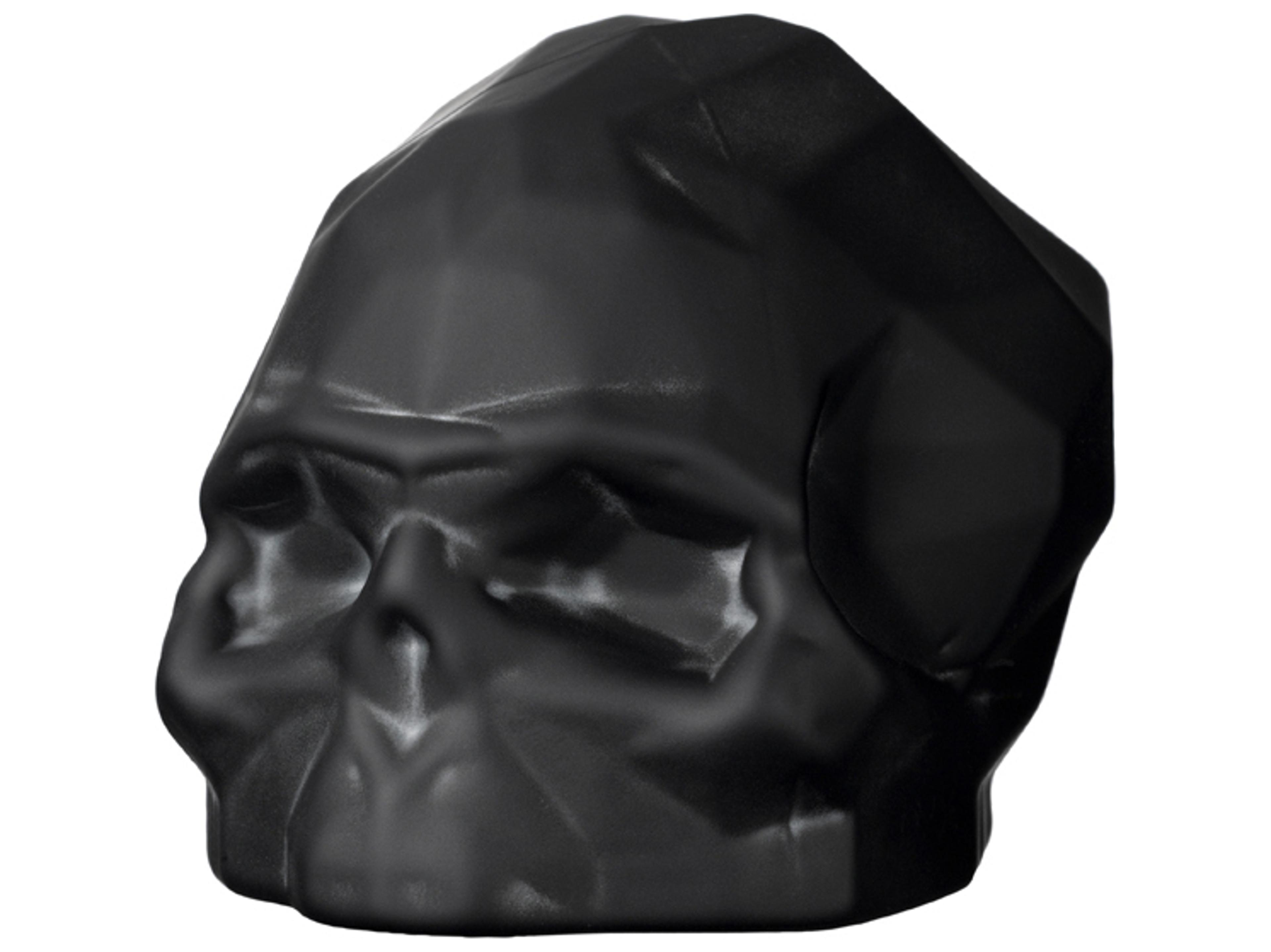 NUDE Memento Mori Sandblasted Black Faceted Skull