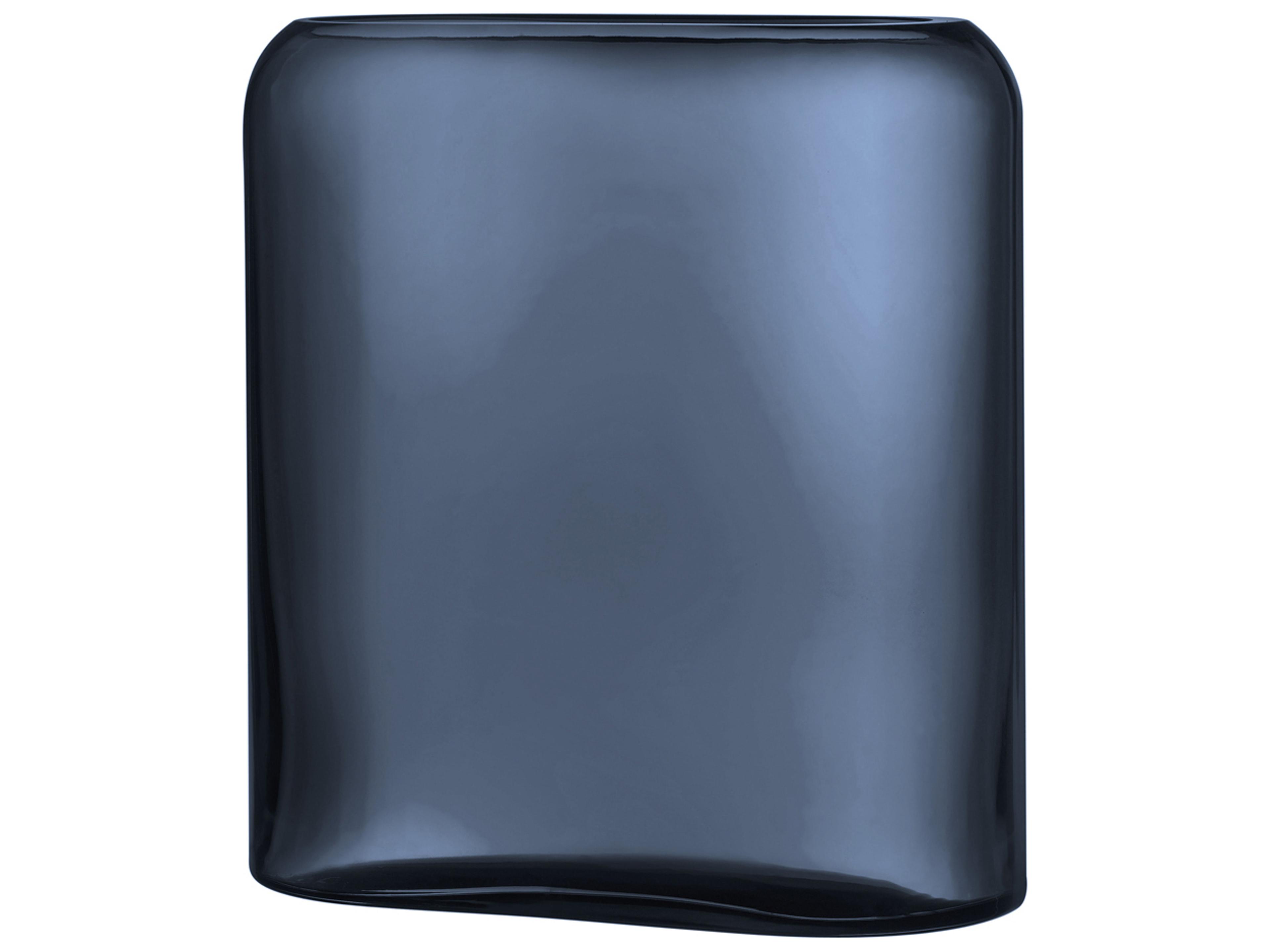 NUDE Layers Steel Blue Vase