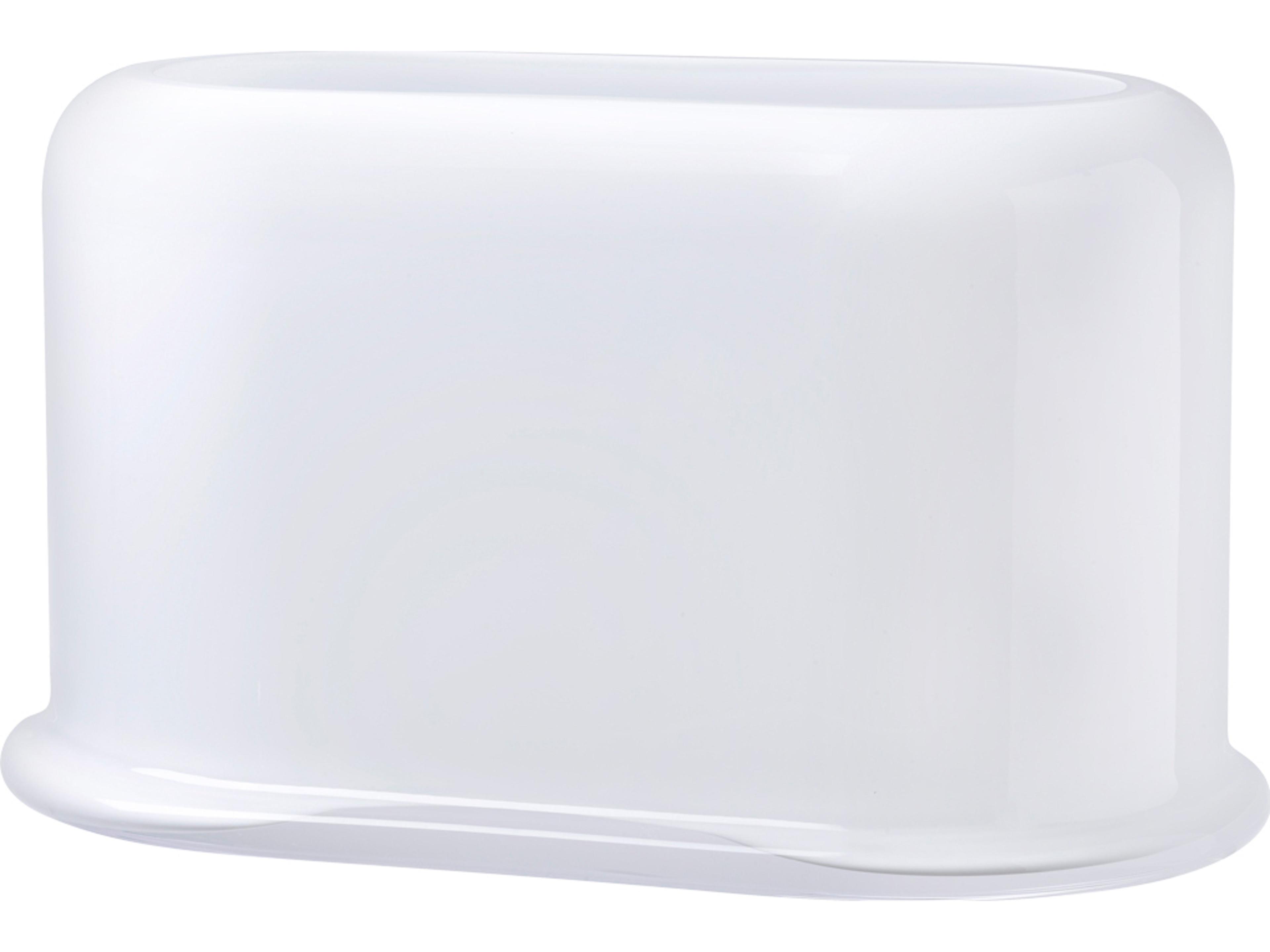 NUDE Layers Opal White Vase