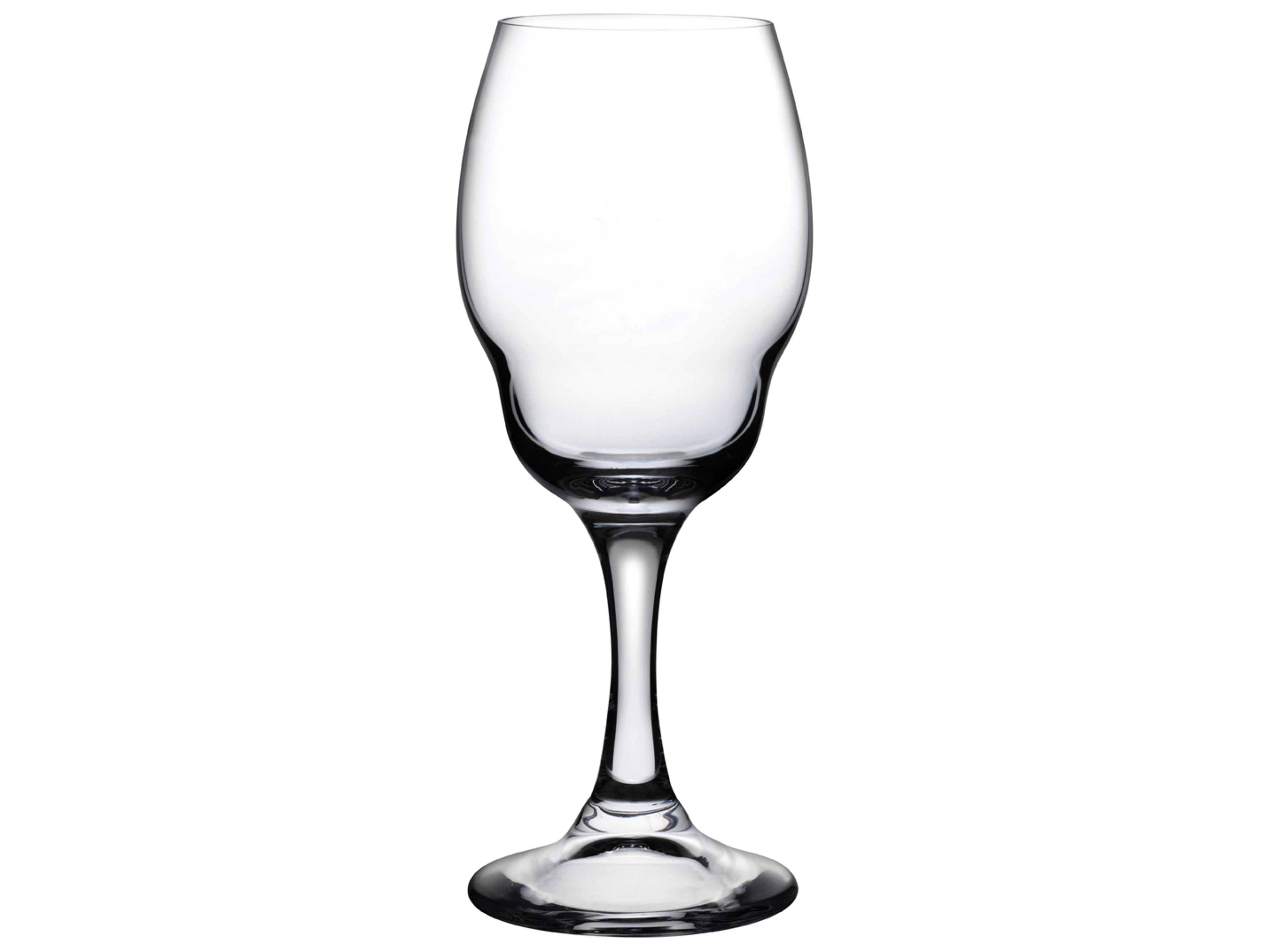 NUDE Heads Up Clear White Wine Glass Set of 2