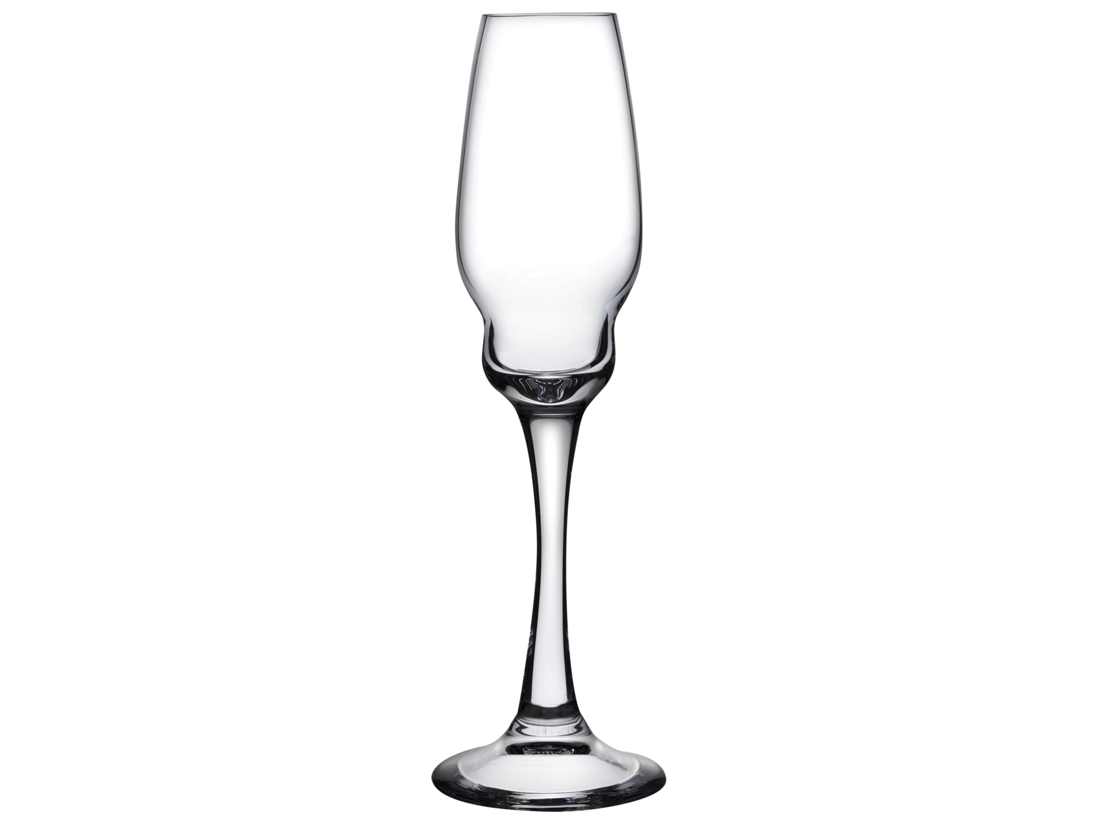 NUDE Heads Up Clear Champagne Glass Set of 2