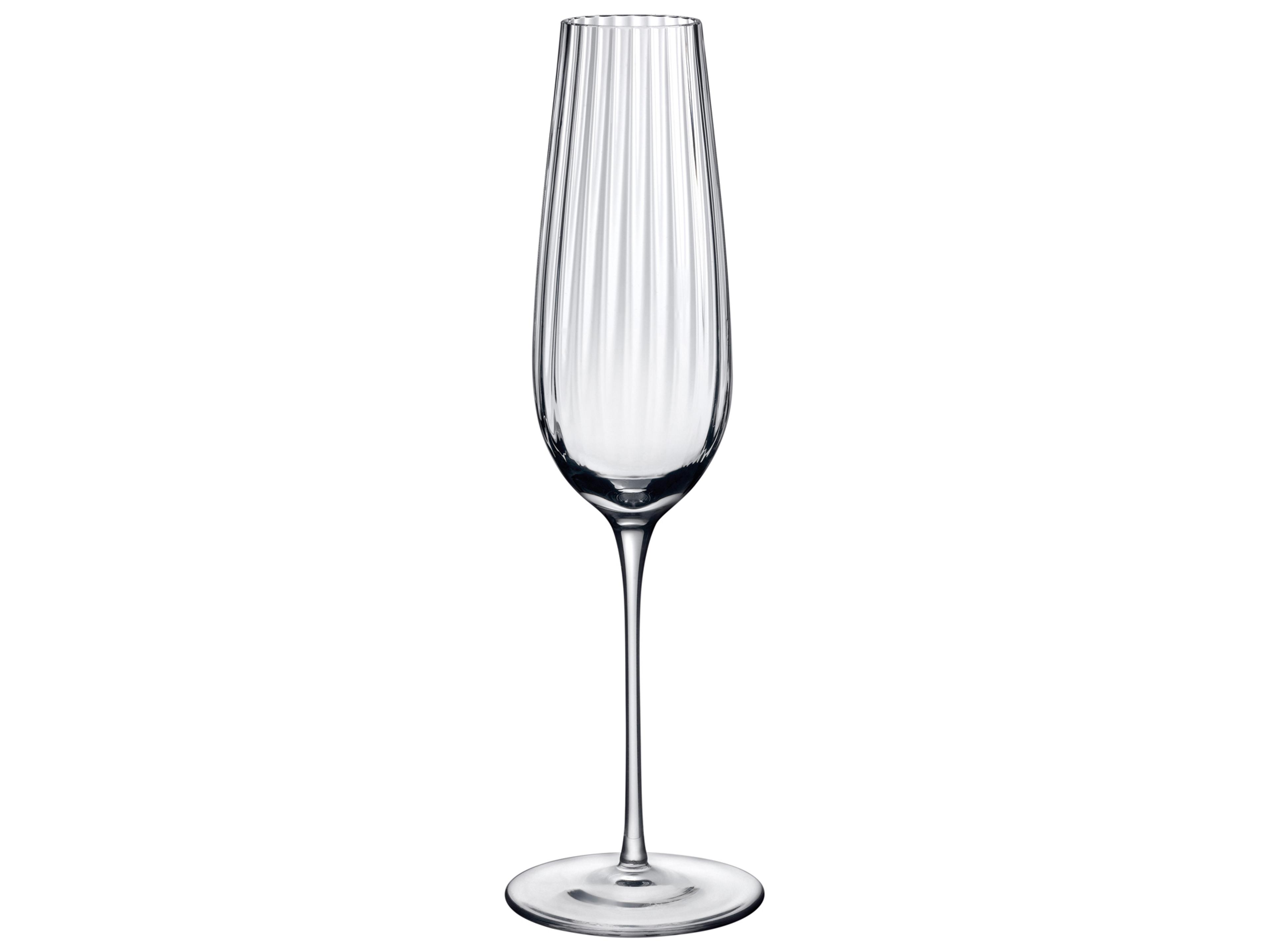 NUDE Round Up Clear Champagne Flute Set of 2