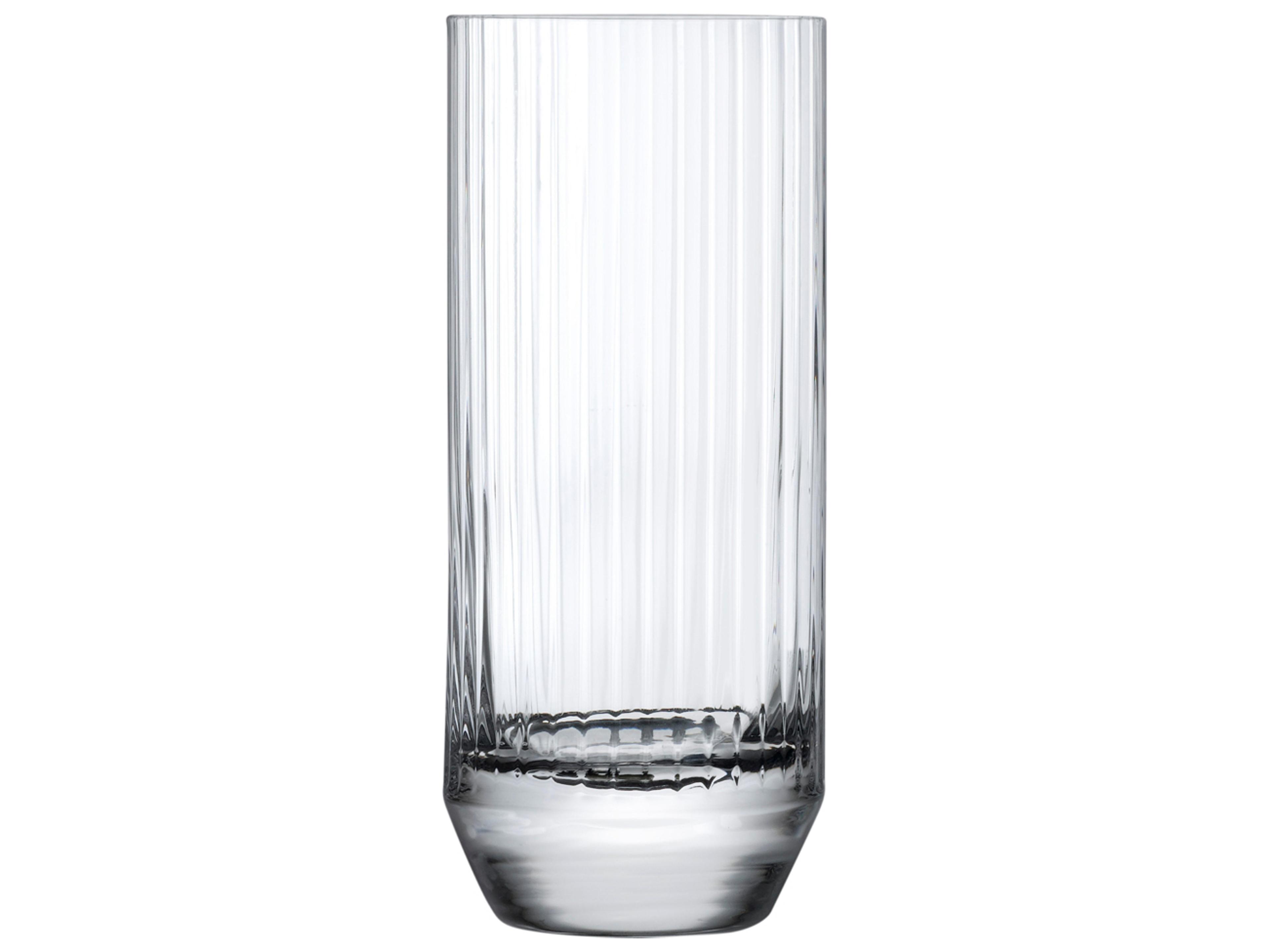 NUDE Big Top Clear Highball Glass Set of 4