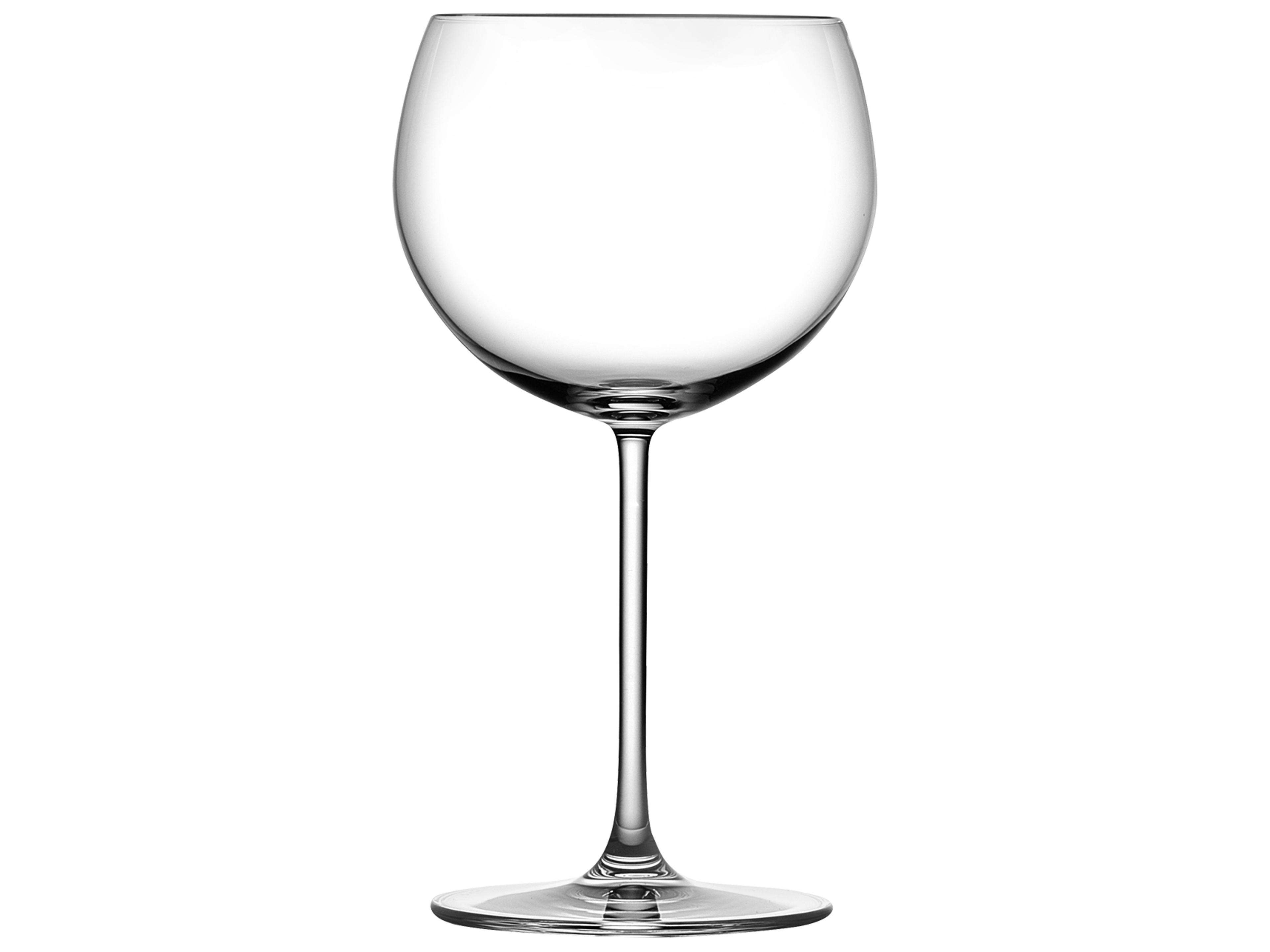 NUDE Vintage Clear Bourgogne Blanc Glass Set of 2