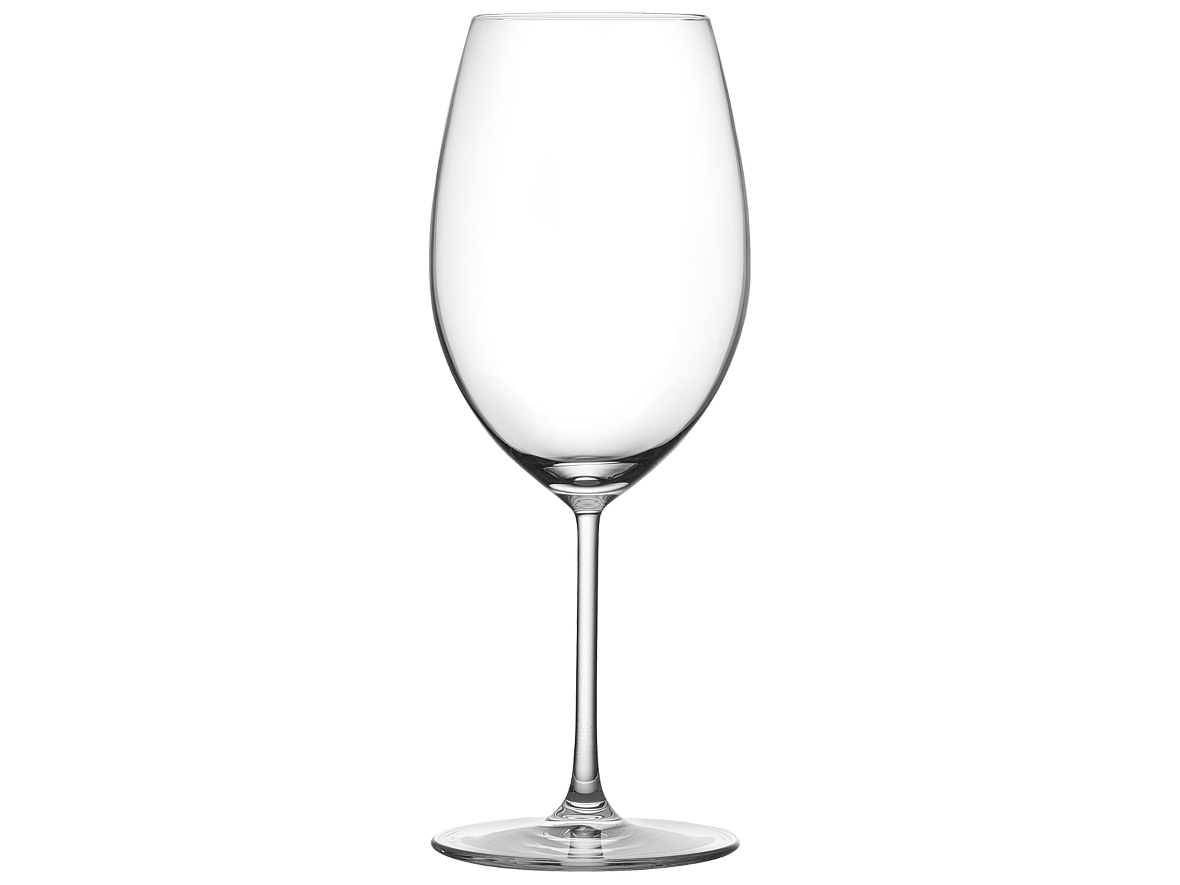 NUDE Vintage Clear Bordeaux Glass Set of 2