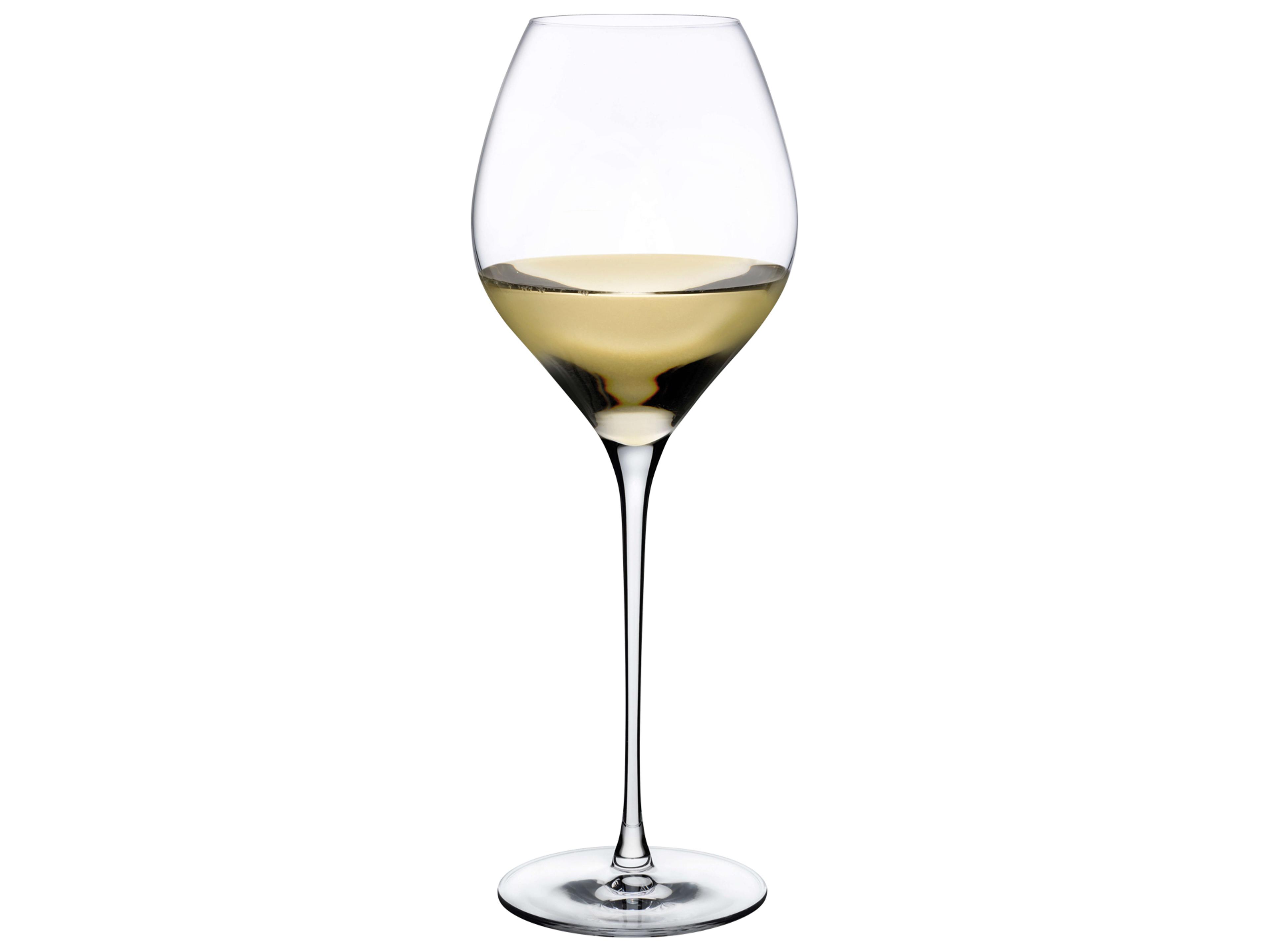 NUDE Fantasy Clear White Wine Glass Set of 2