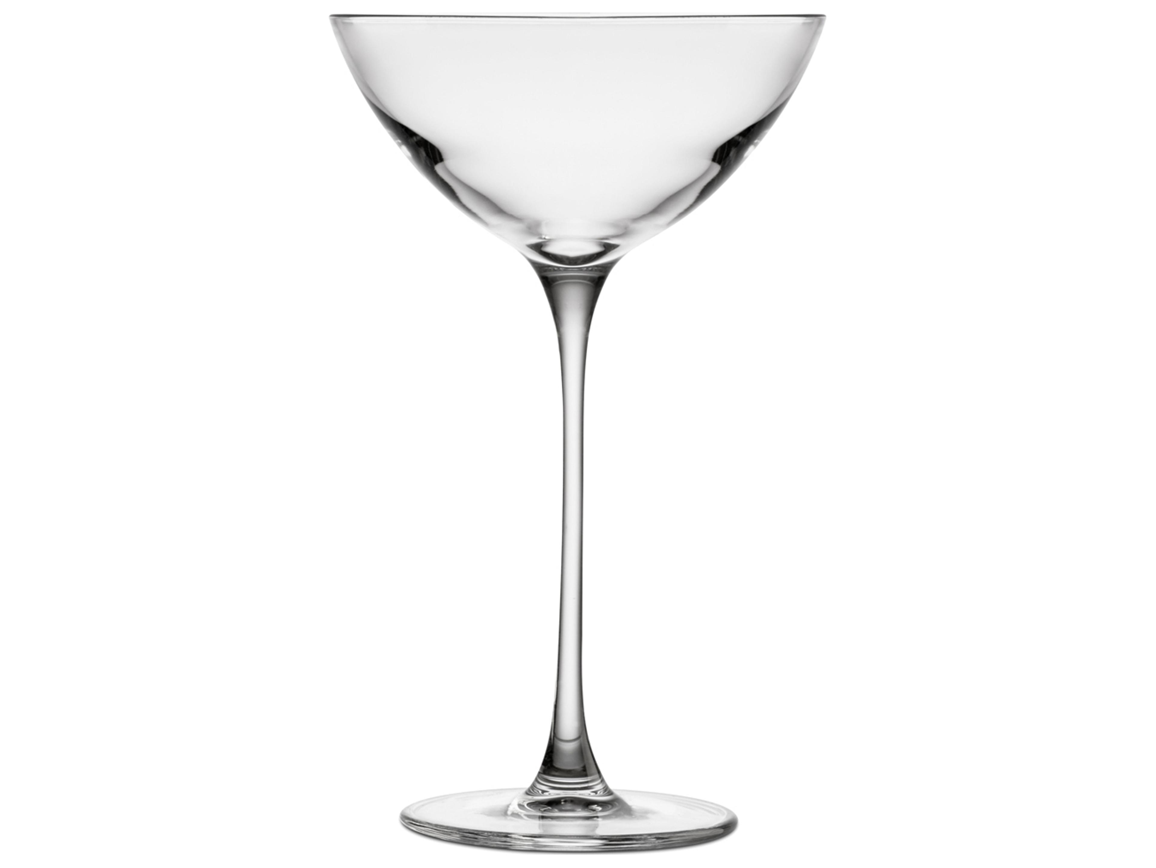 NUDE Savage Clear Coupetini Glass Set of 2