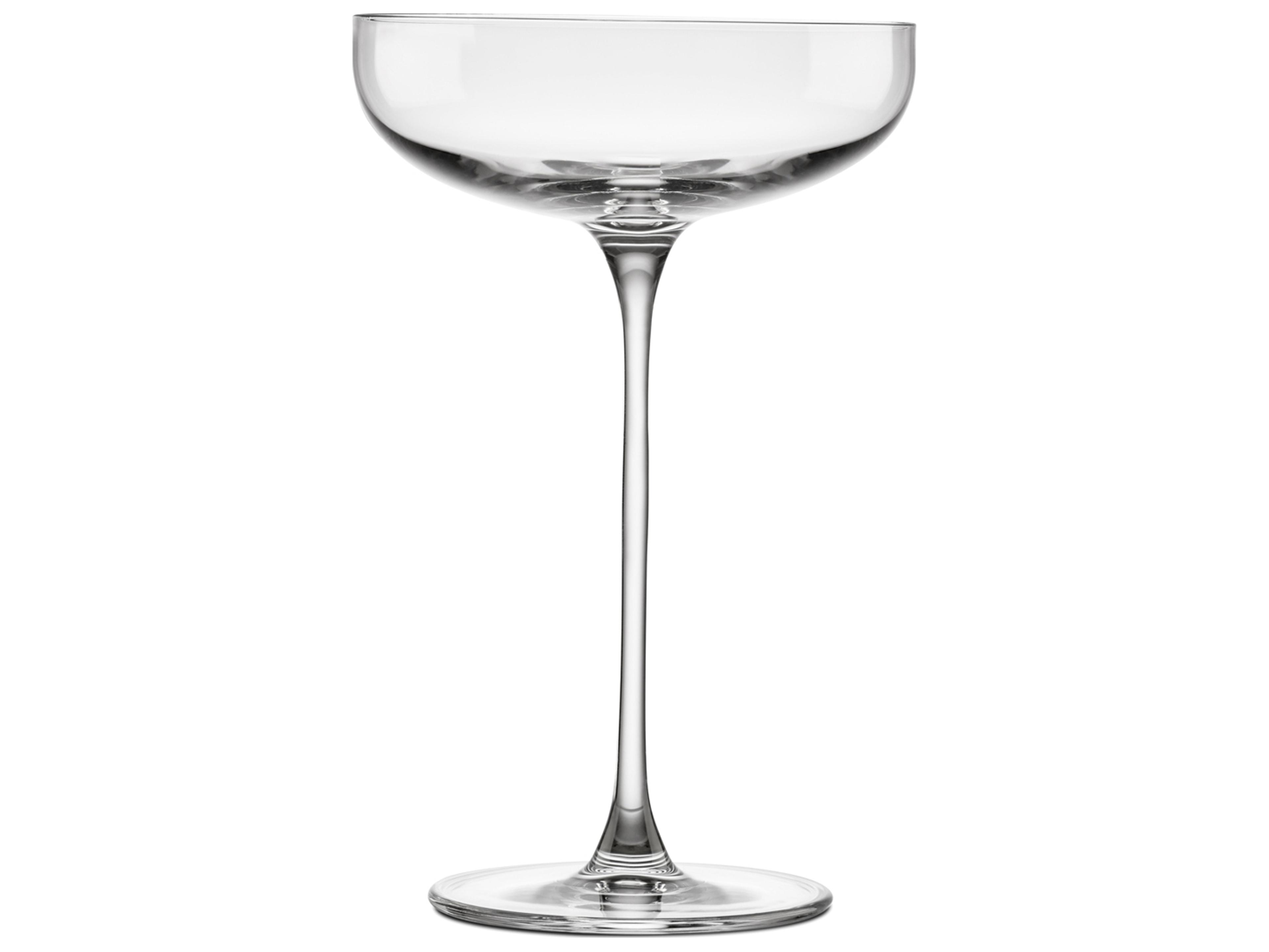 NUDE Savage Clear Coupe Glass Set of 2