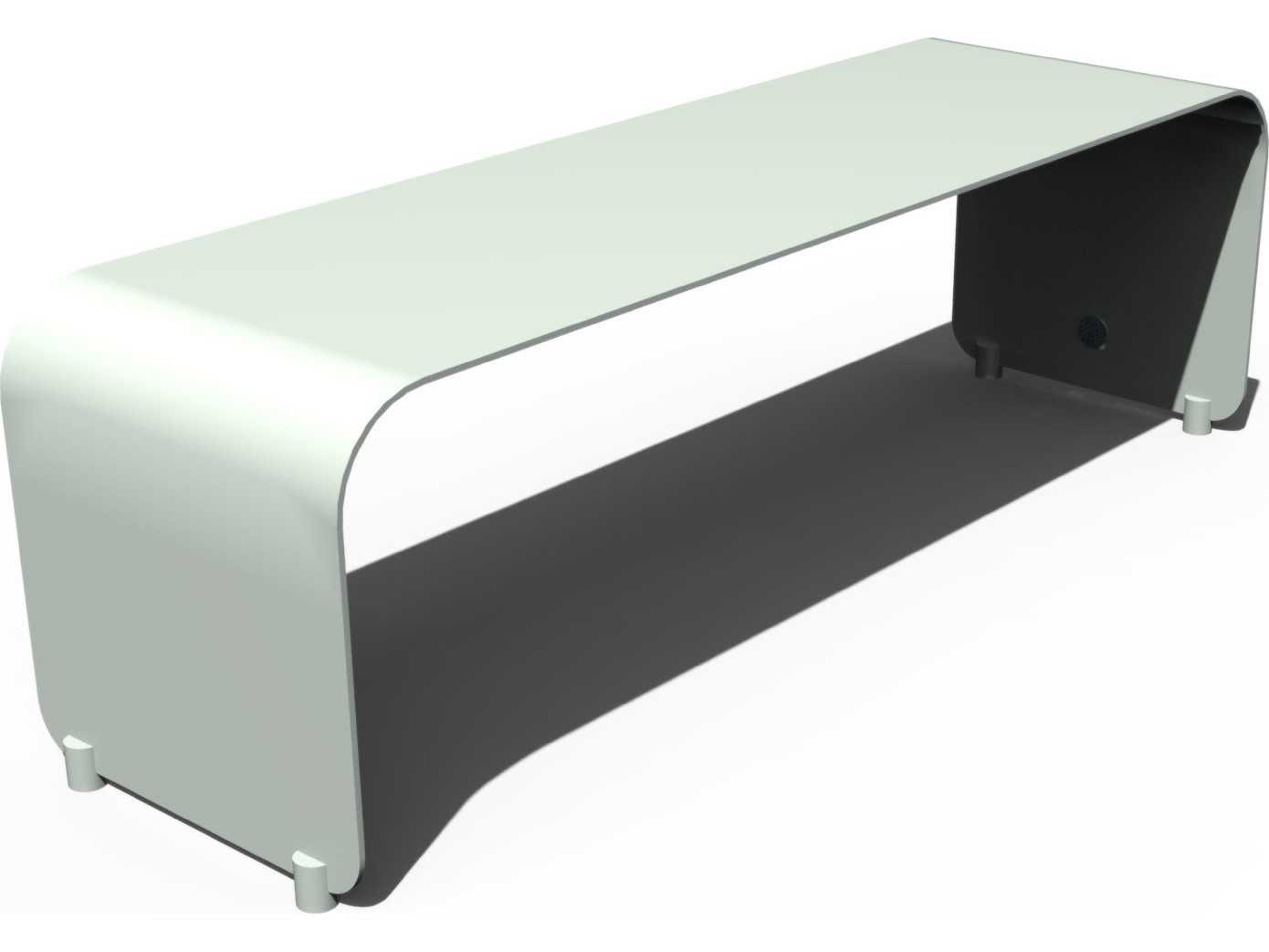 Orange White Accent Bench