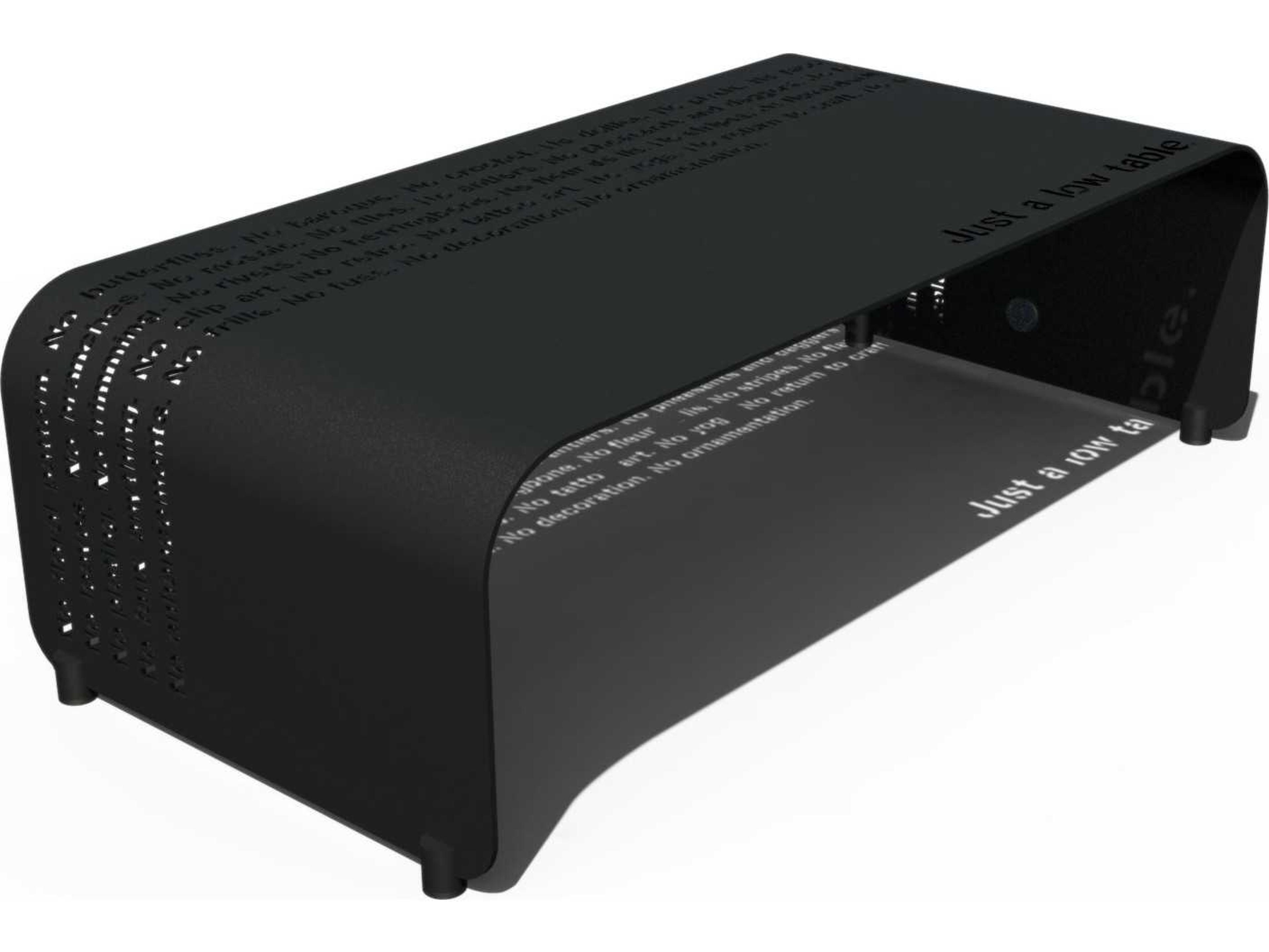 Orange Rectangular Metal Coffee Table