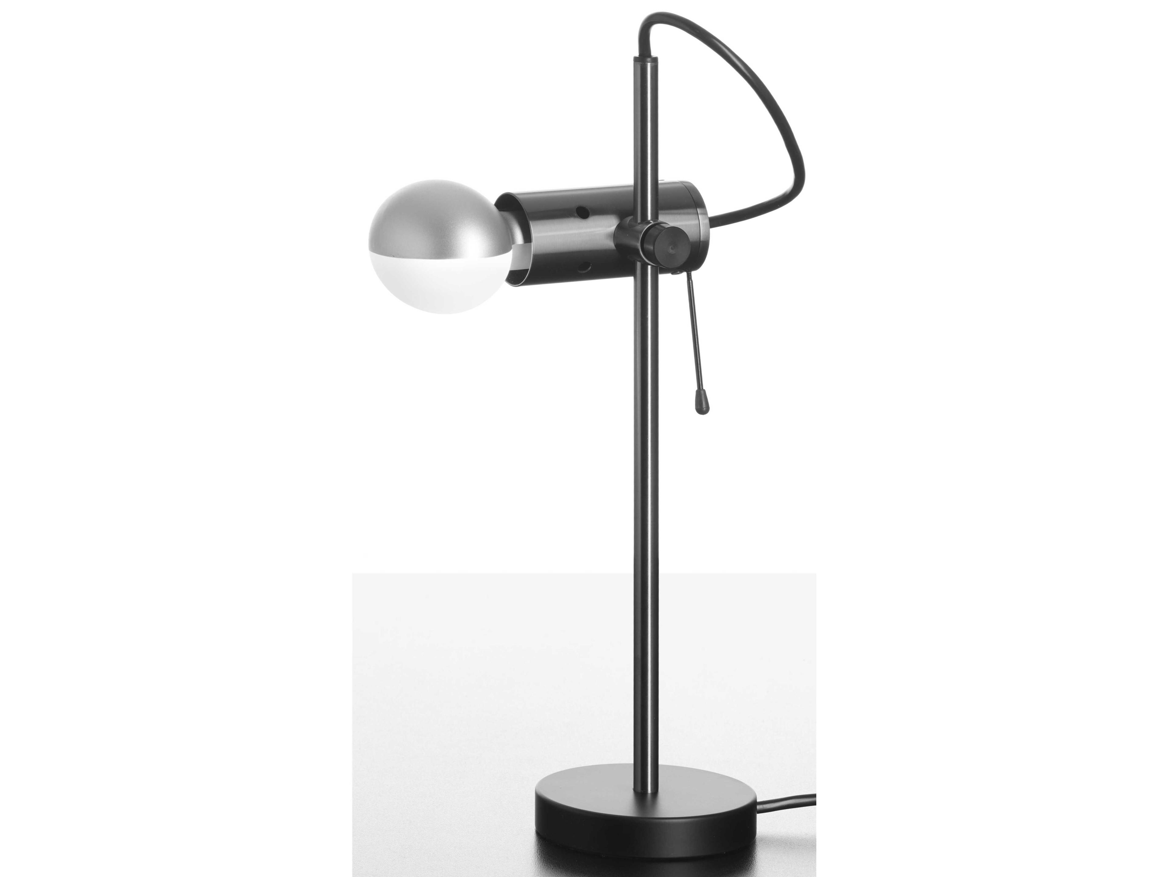 Oluce Agnoli Satin Nickel Desk Lamp