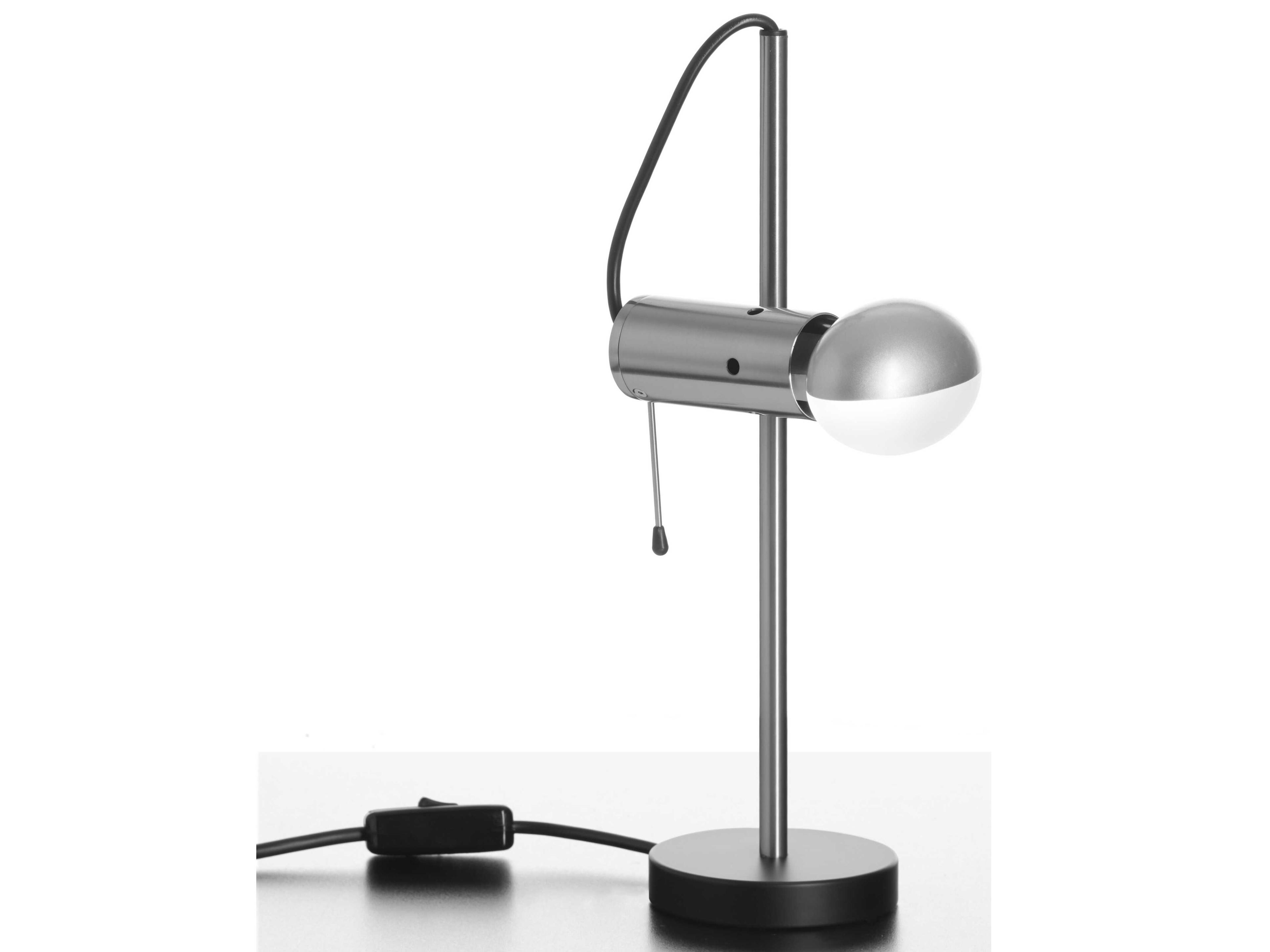 Oluce Agnoli Satin Black Nickel Desk Lamp