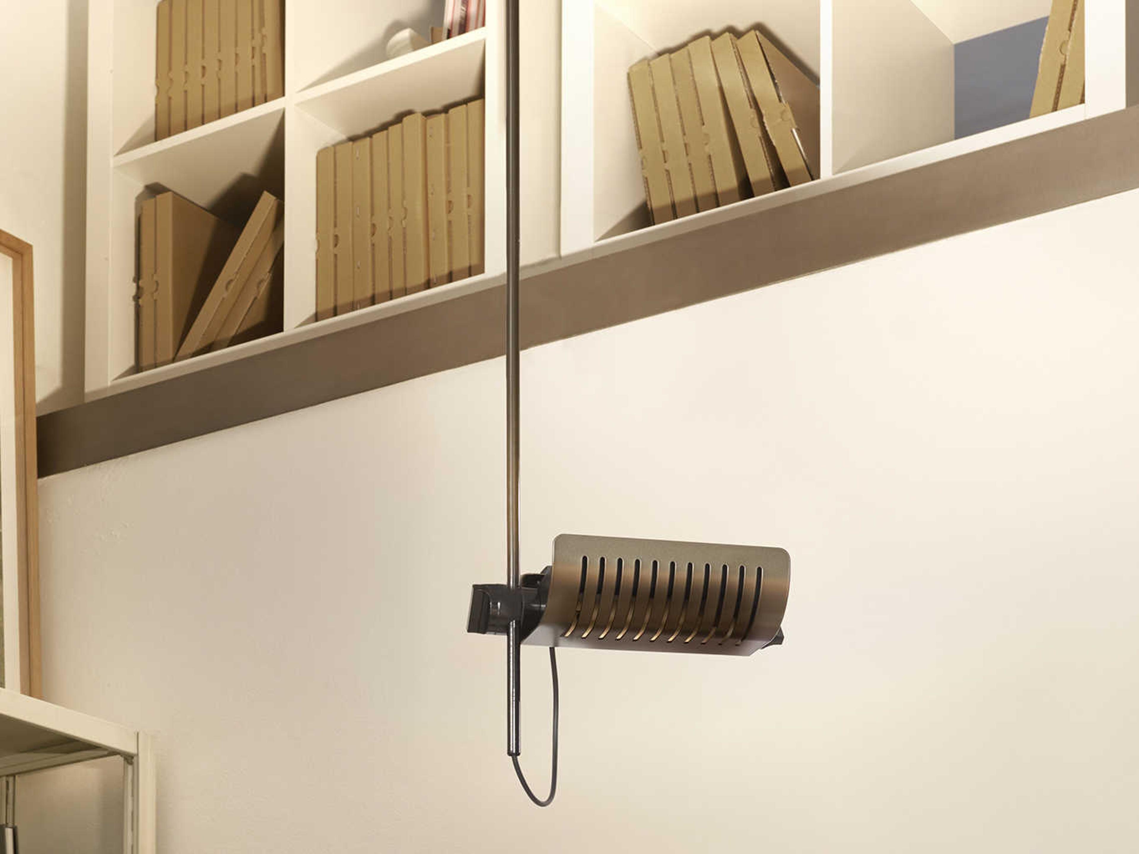 Oluce Colombo 1-Light Anodic Bronze LED Cylinder Mini Pendant