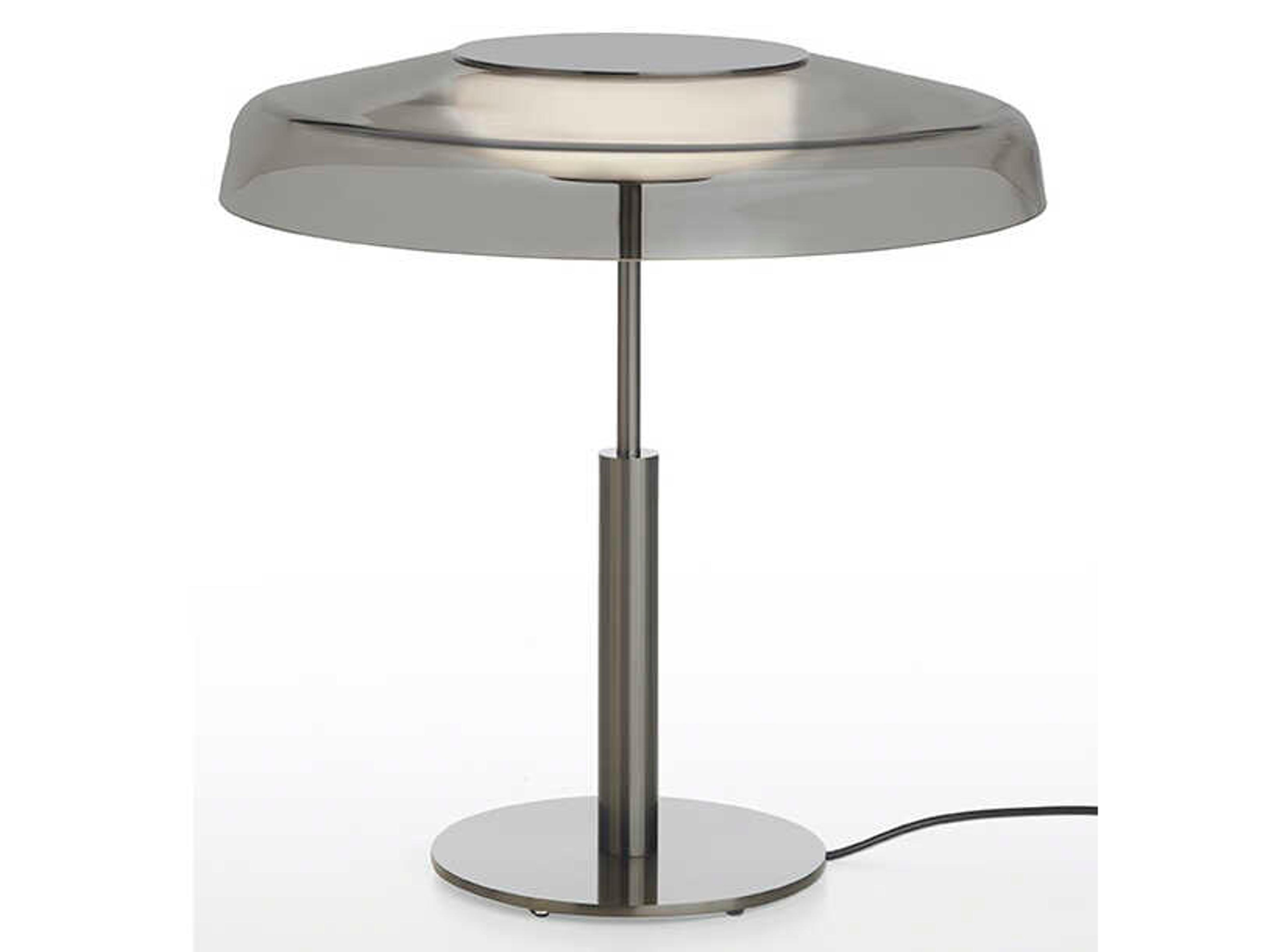 Oluce Dora Smoked Grey Table Lamp