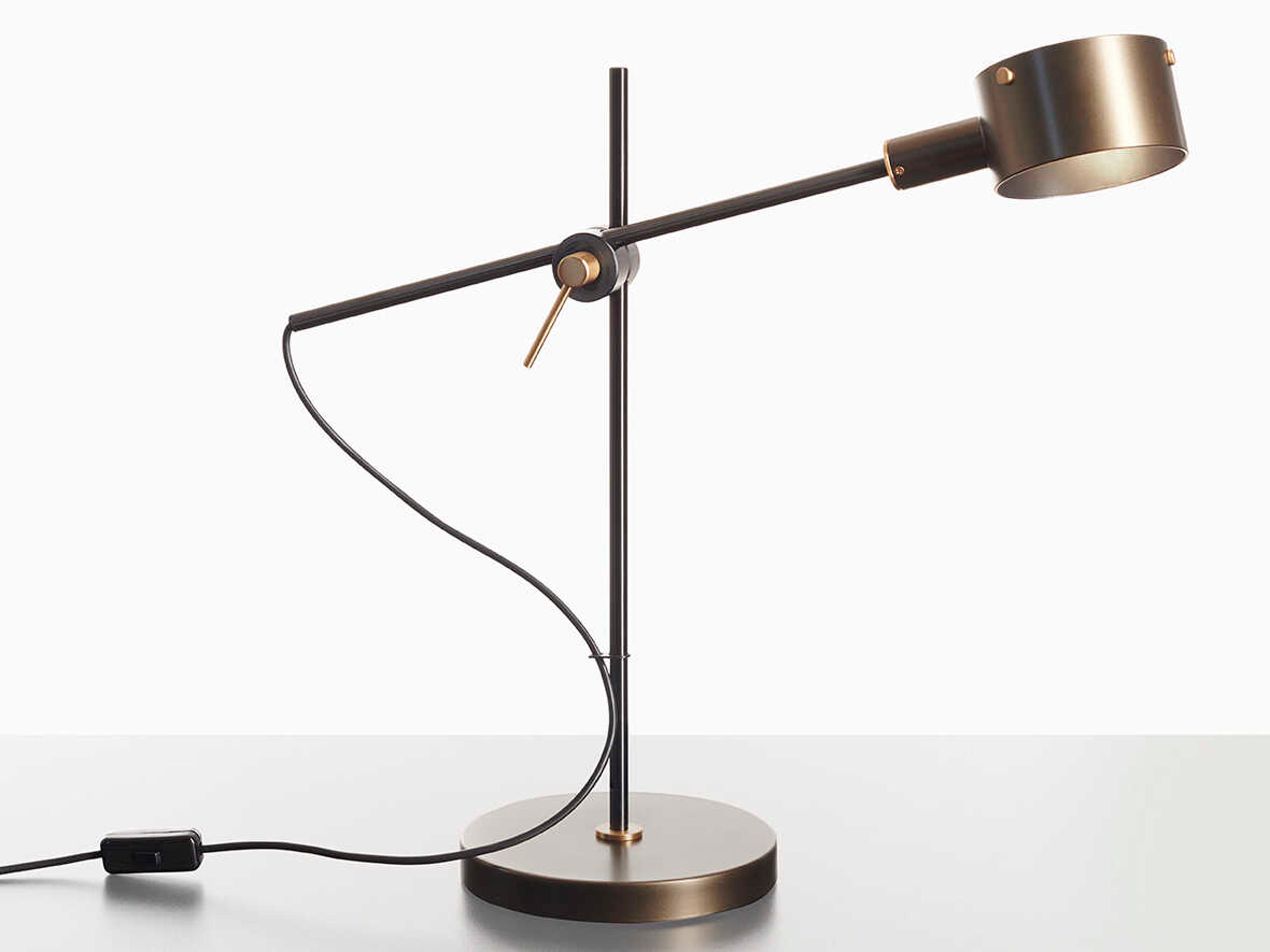 Oluce G.O. Anodic Bronze LED Desk Lamp