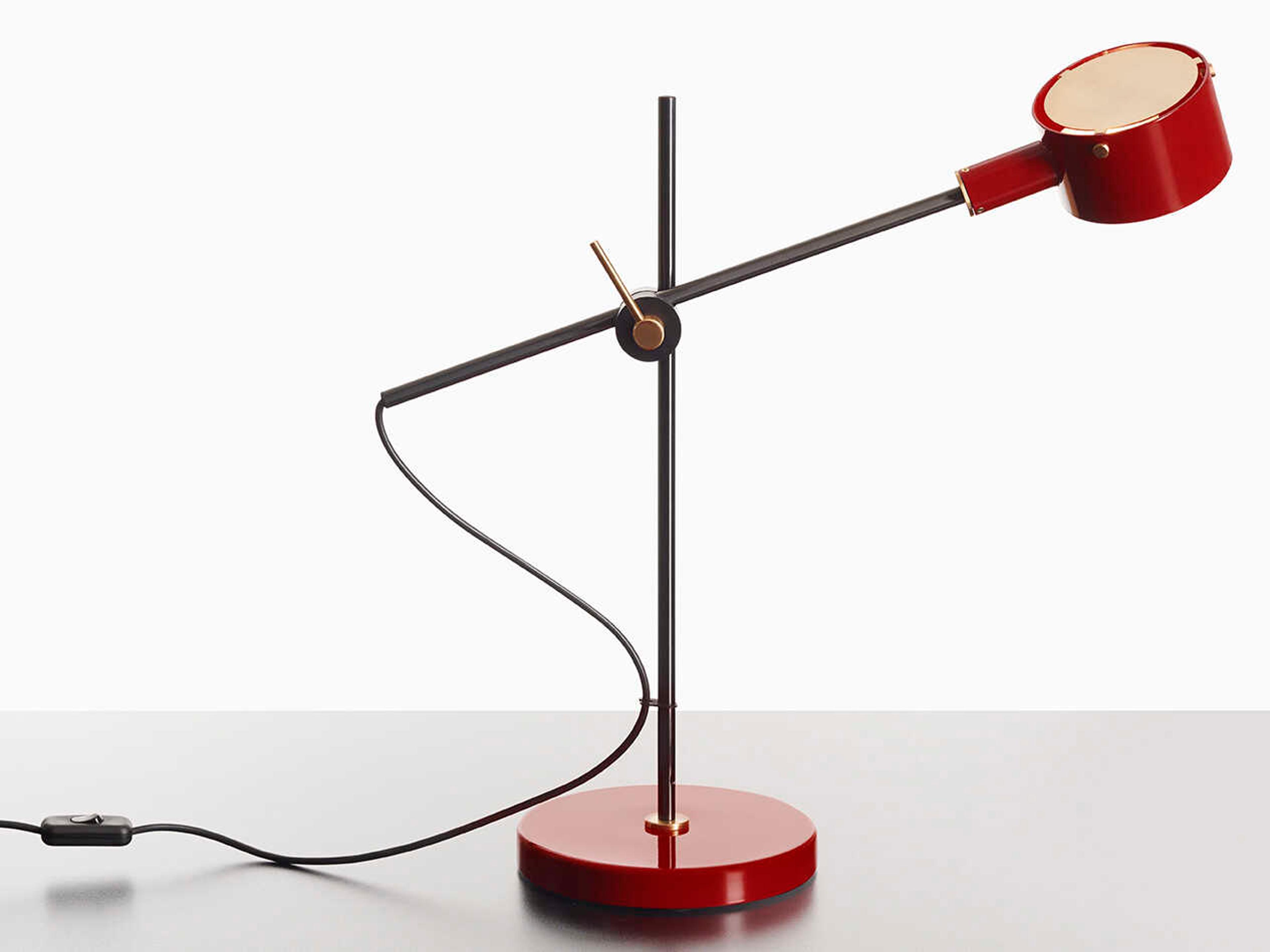 Oluce G.O. Scarlet Red LED Desk Lamp