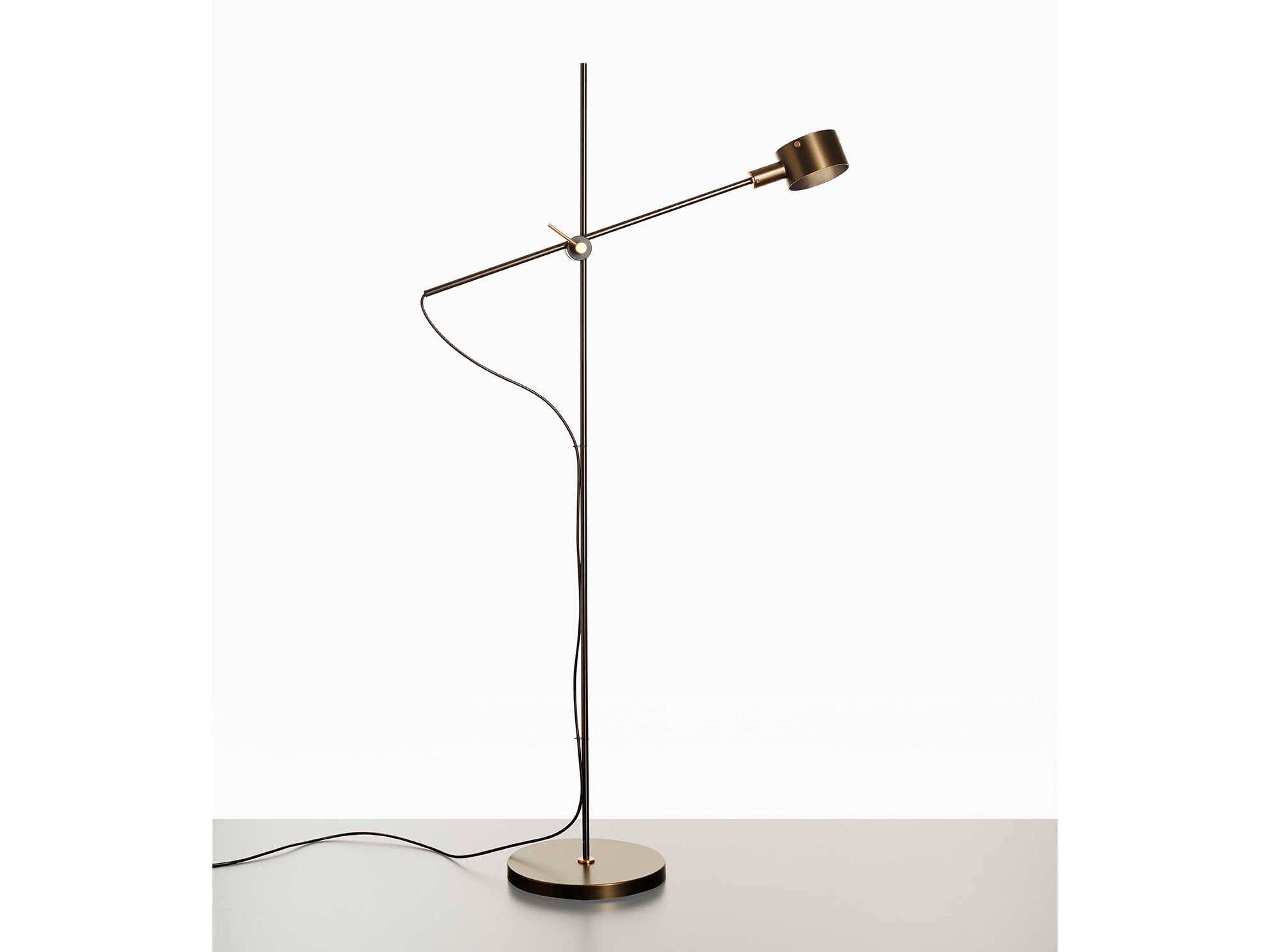 Oluce G.O. Anodic Bronze LED Floor Lamp