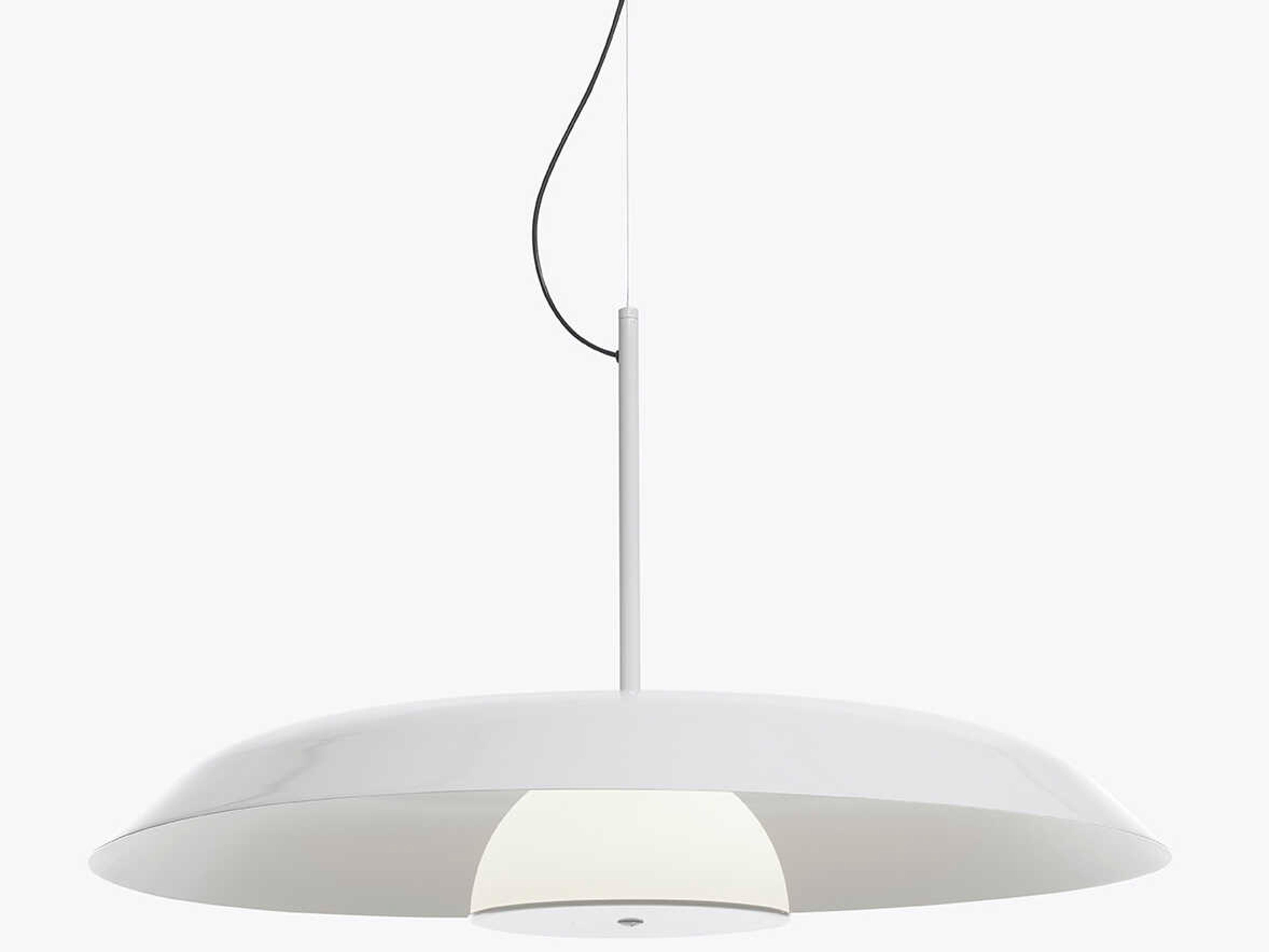 Oluce Iride 1-Light Lacquered White Pendant