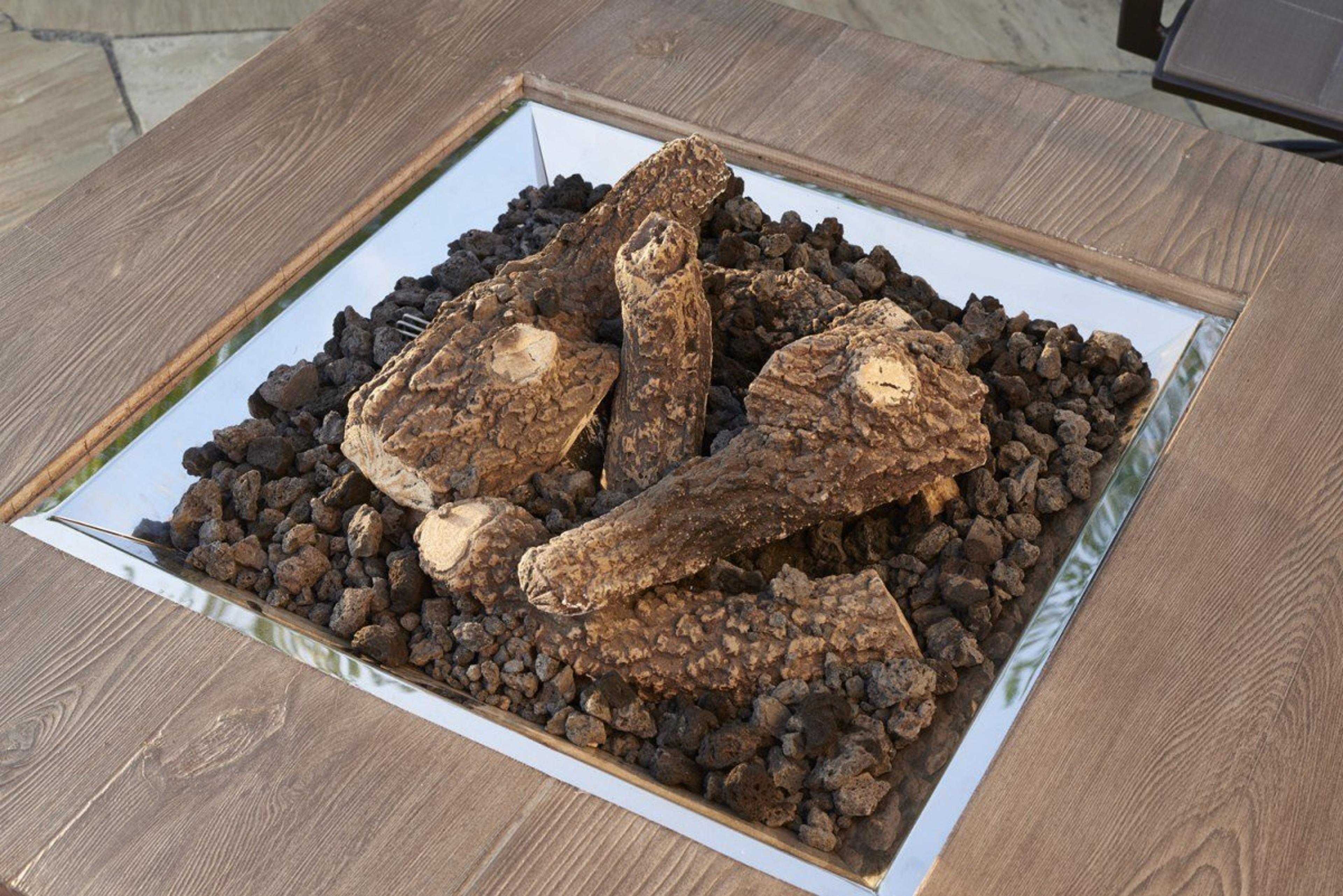 Outdoor Greatroom Outdoor Ceramic Fiber Log Set