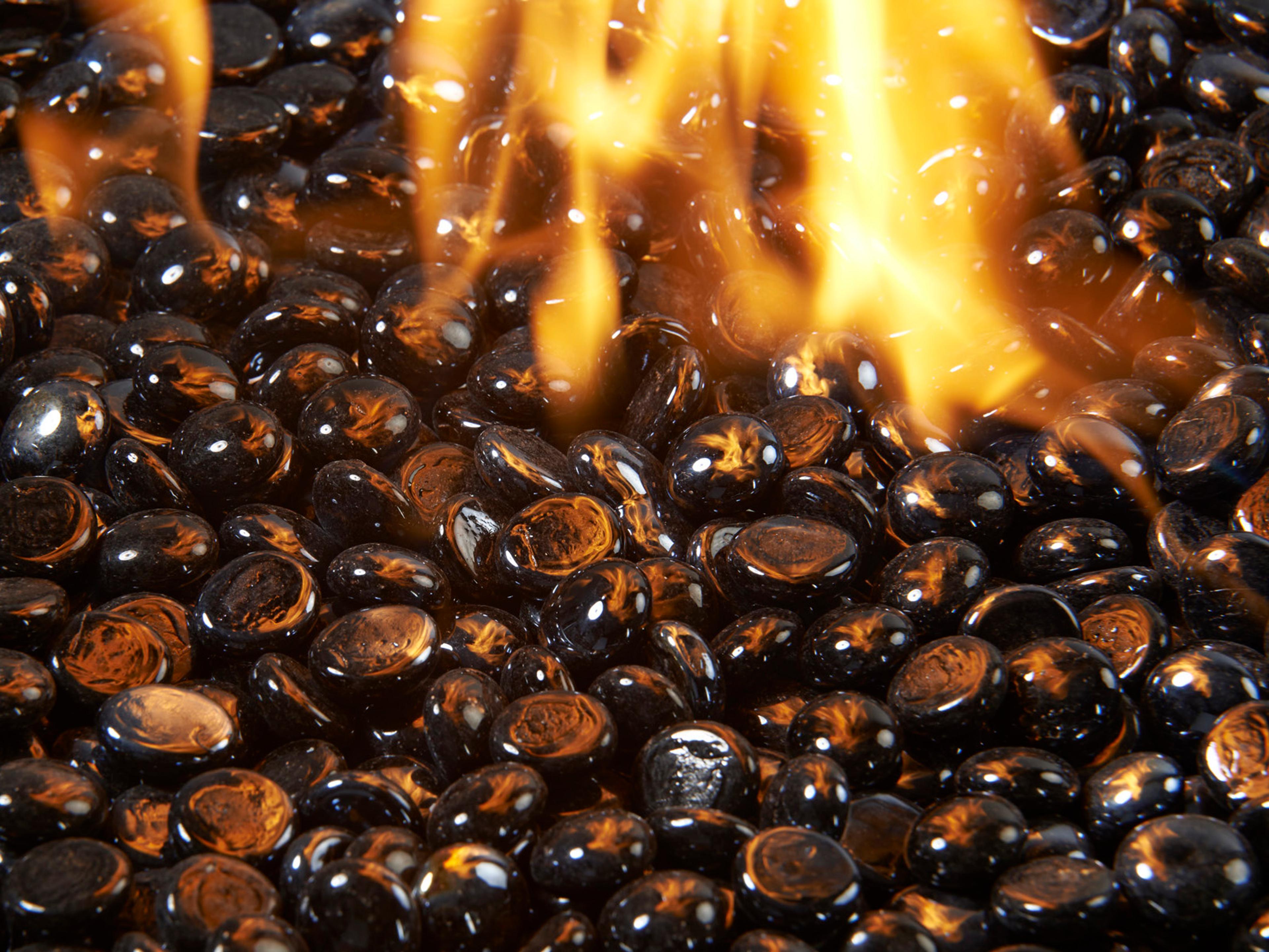 Outdoor Greatroom Classic Black Onyx Tempered Fire Glass Gems