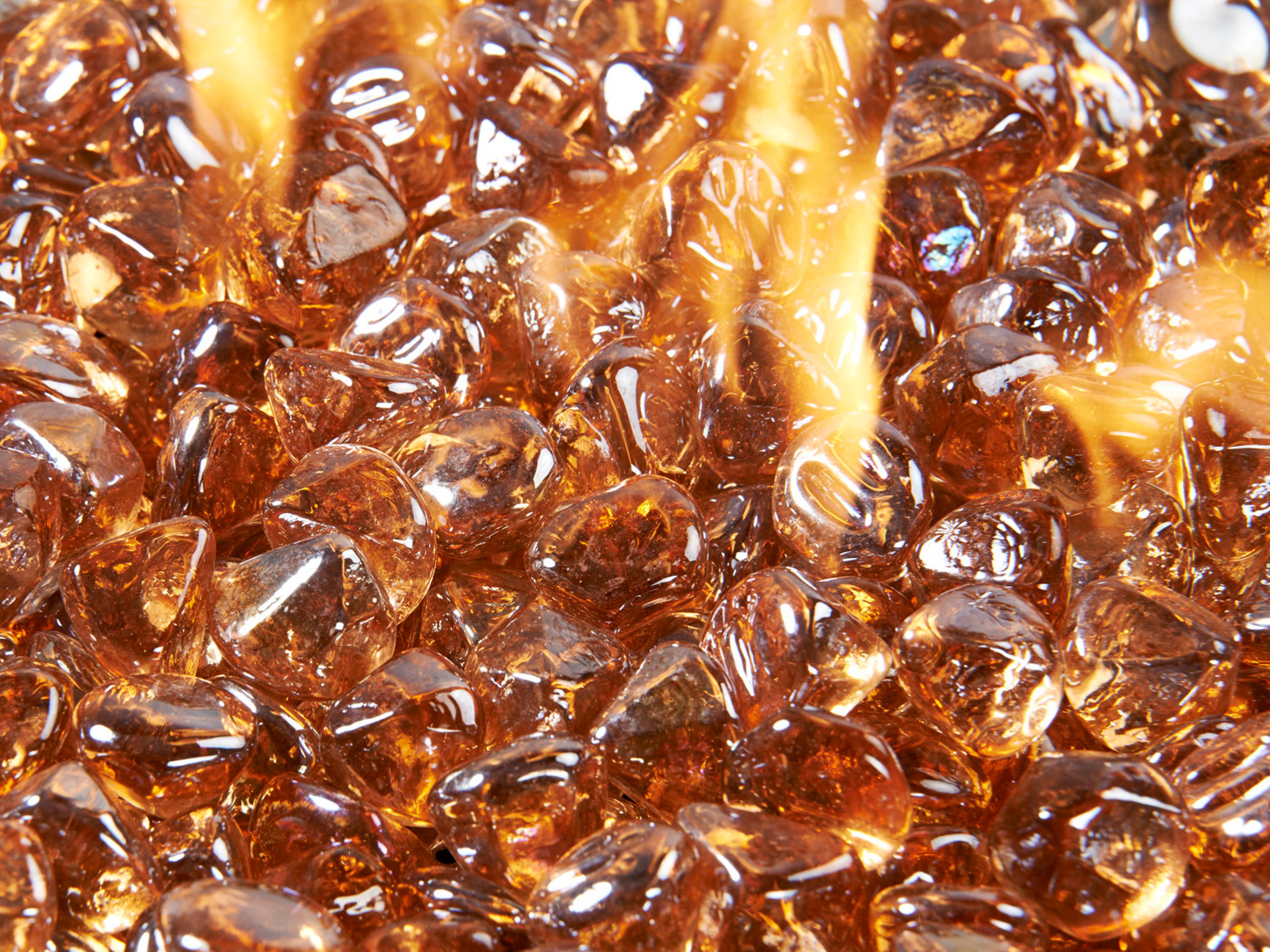 Outdoor Greatroom Classic Copper Black Diamond Glass Gems