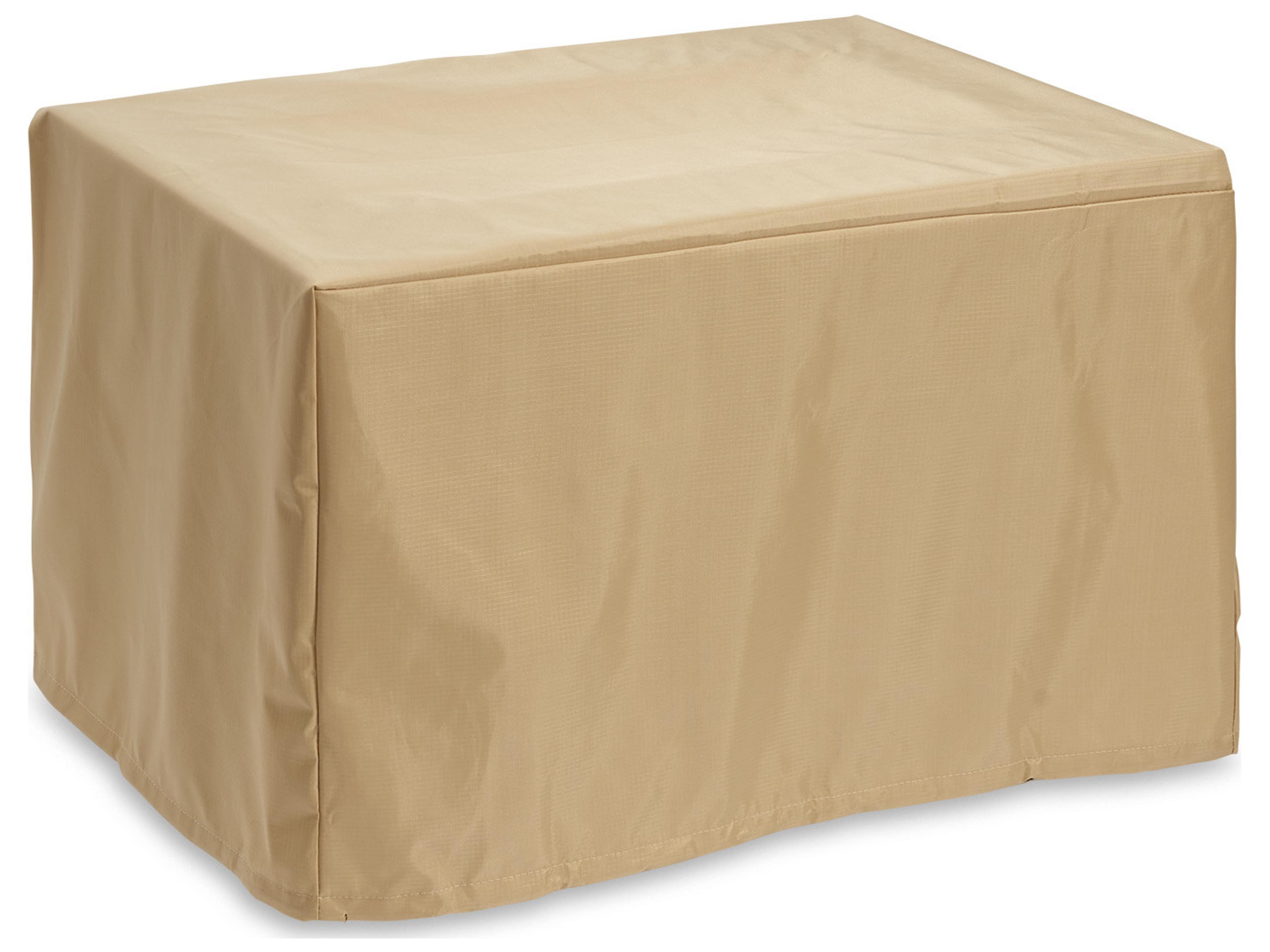 Outdoor Greatroom Rectangular Tan Protective Cover for Caden Darien and Havenwood Fire Pit Tables