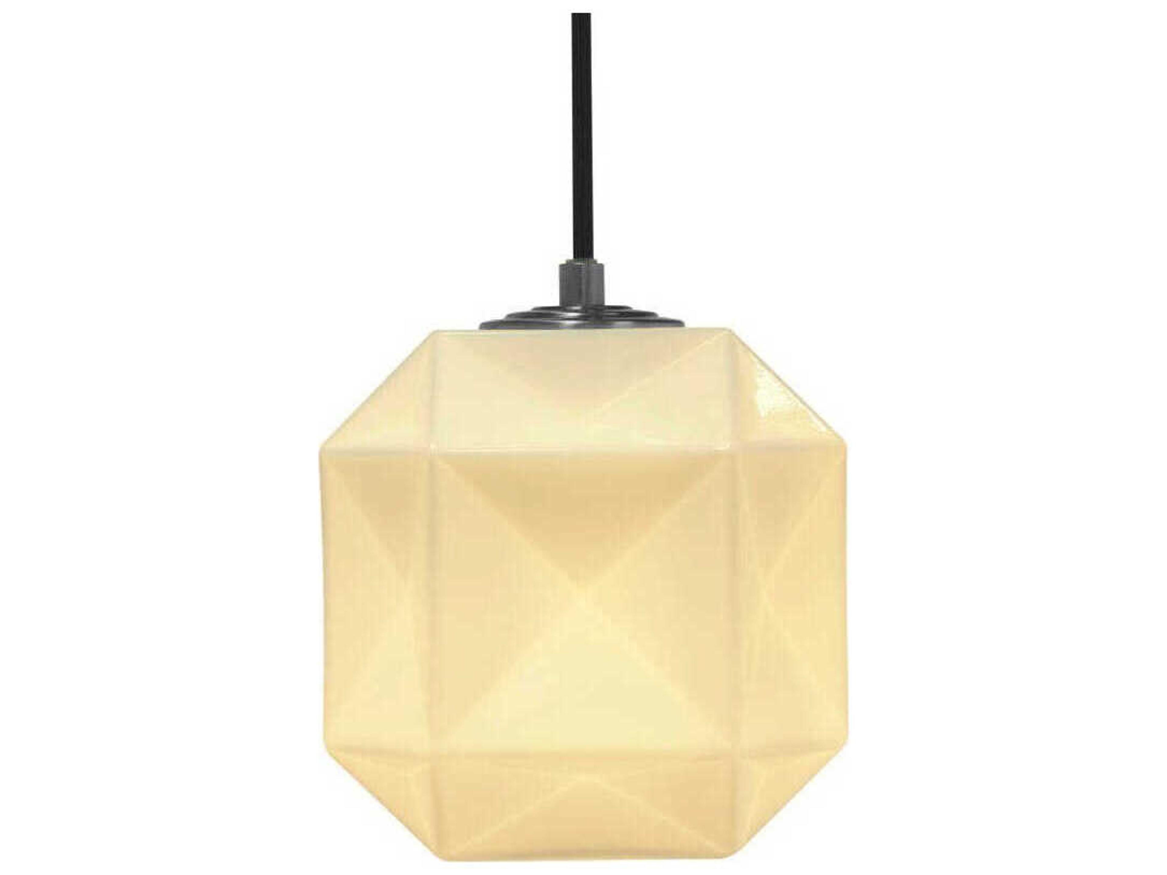 Oggetti Mimo 1-Light White Glass Geometric Mini Pendant