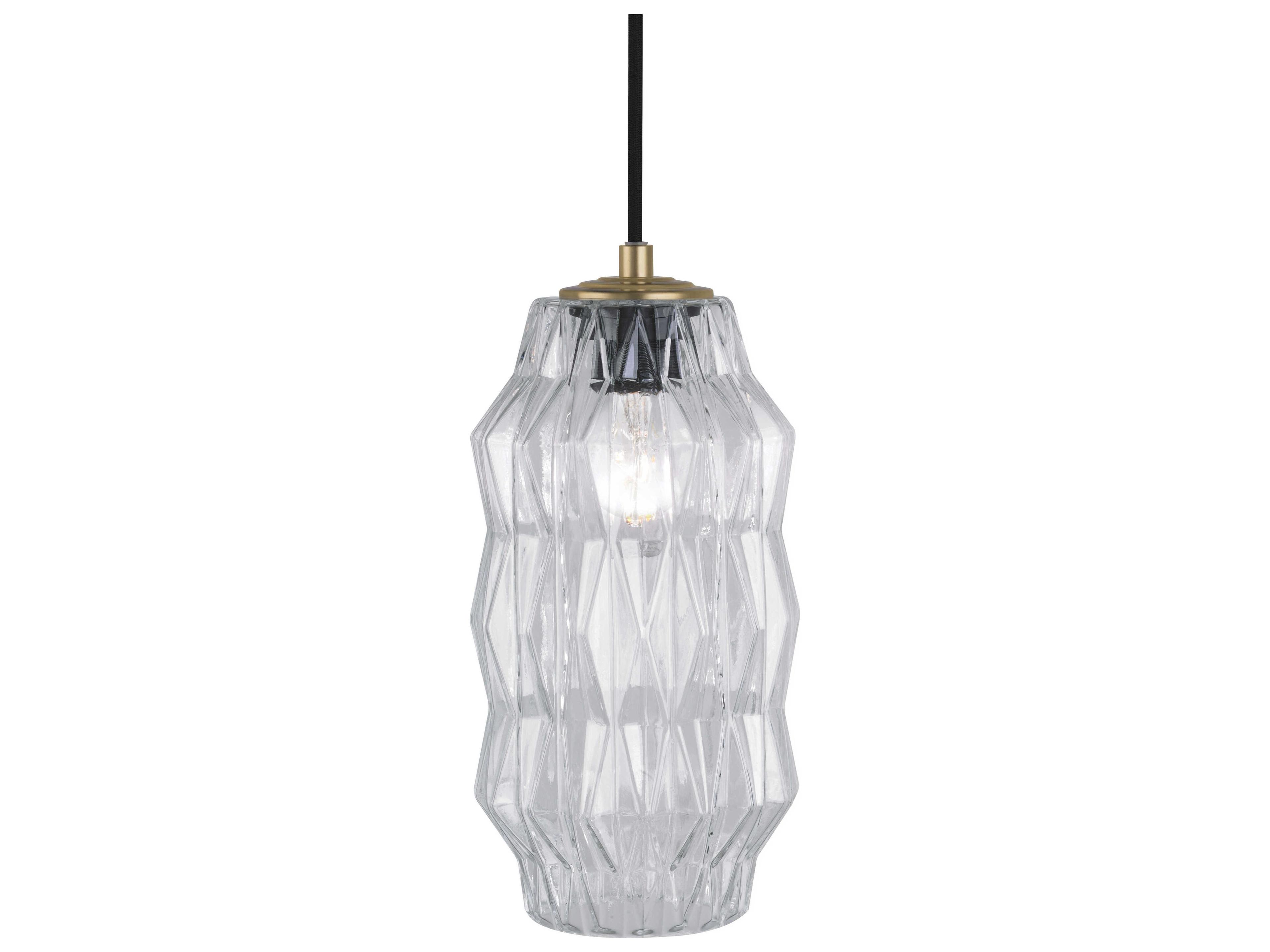 Oggetti Mimo 1-Light Clear Glass Geometric Mini Pendant